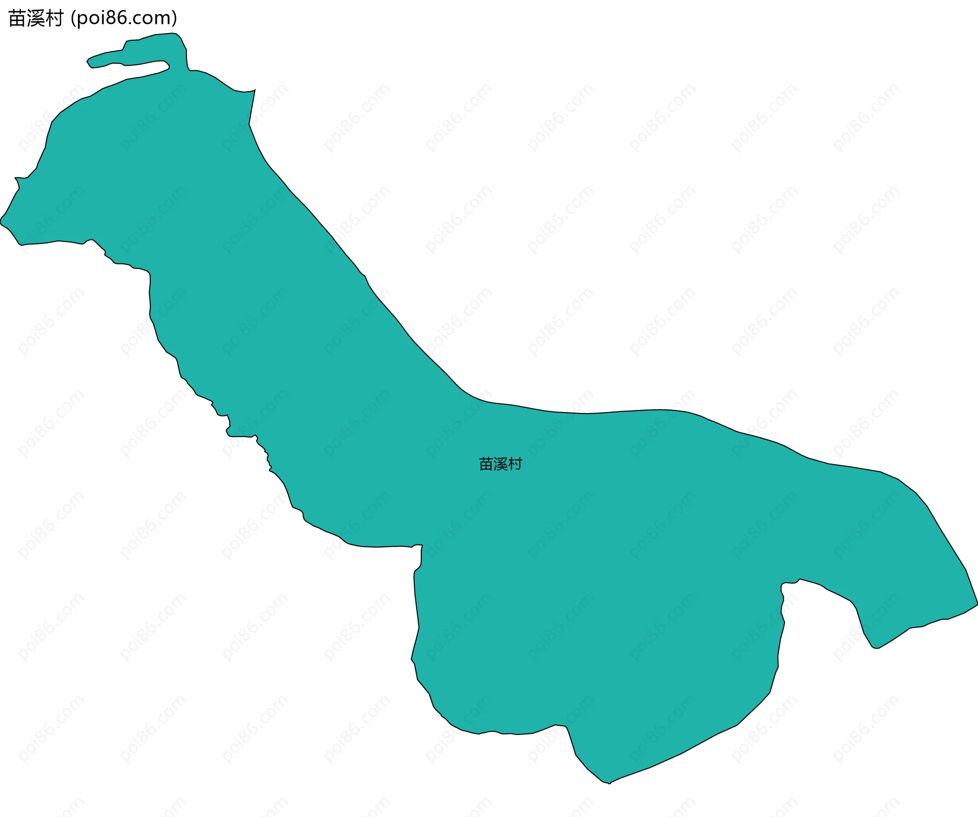 苗溪村边界地图