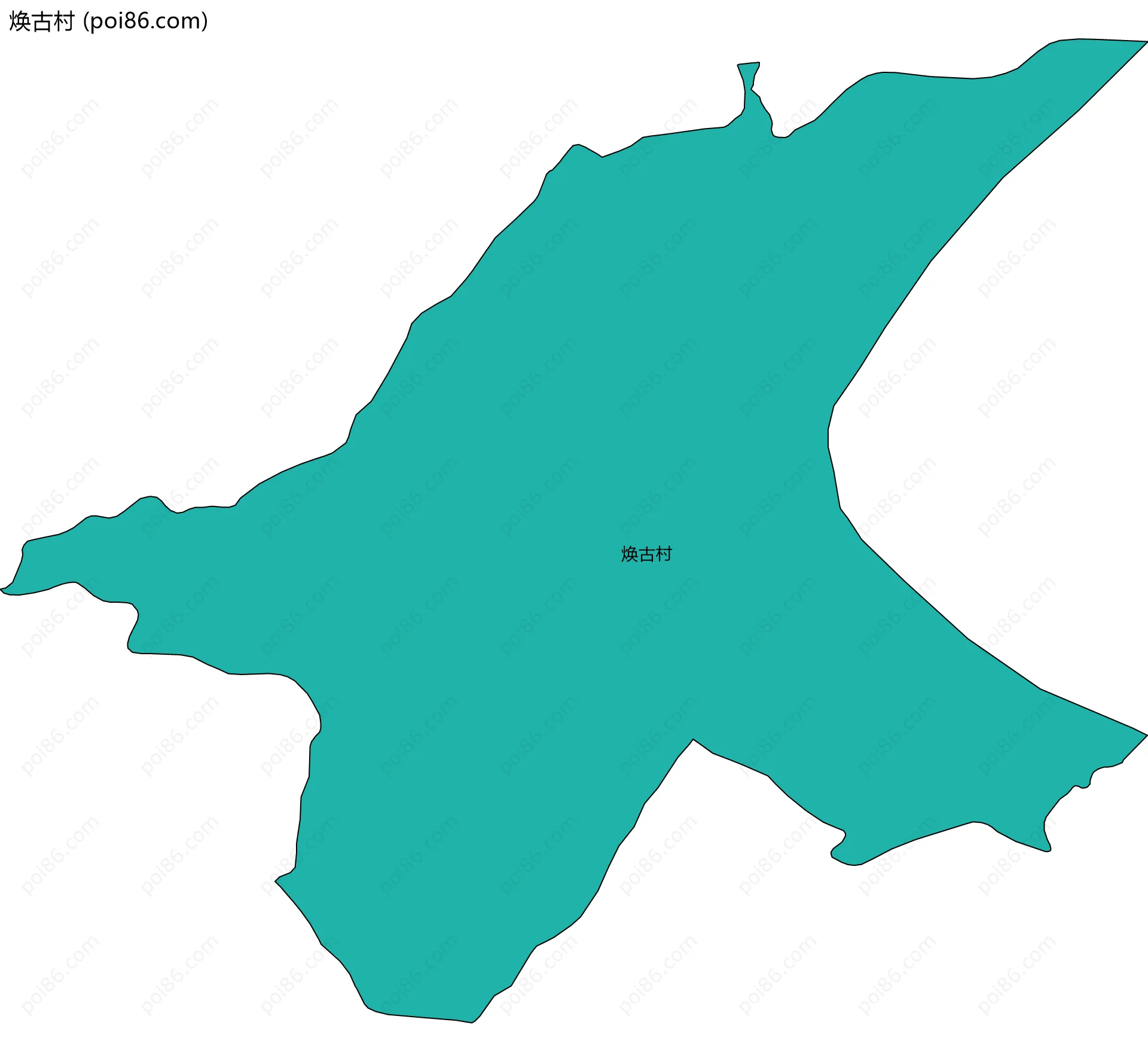 焕古村边界地图