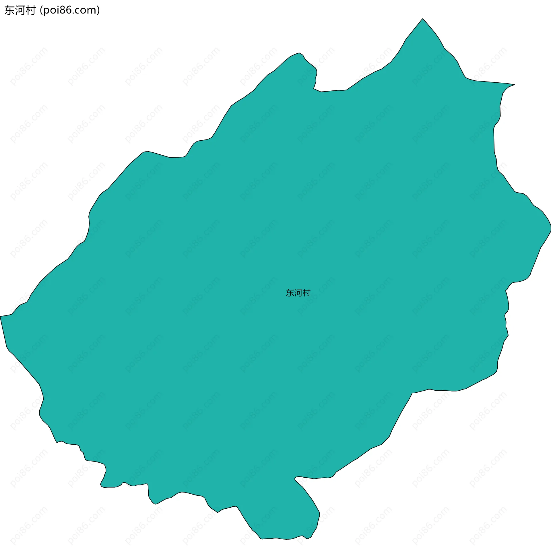 东河村边界地图