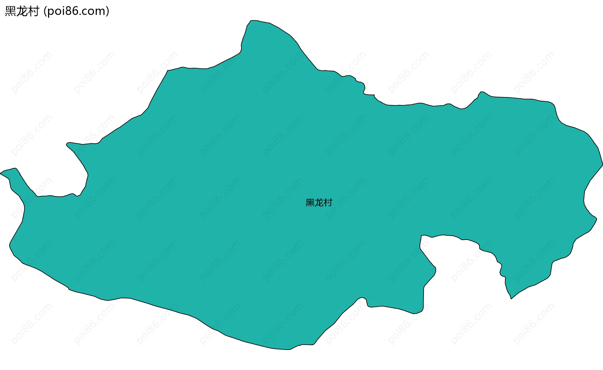 黑龙村边界地图