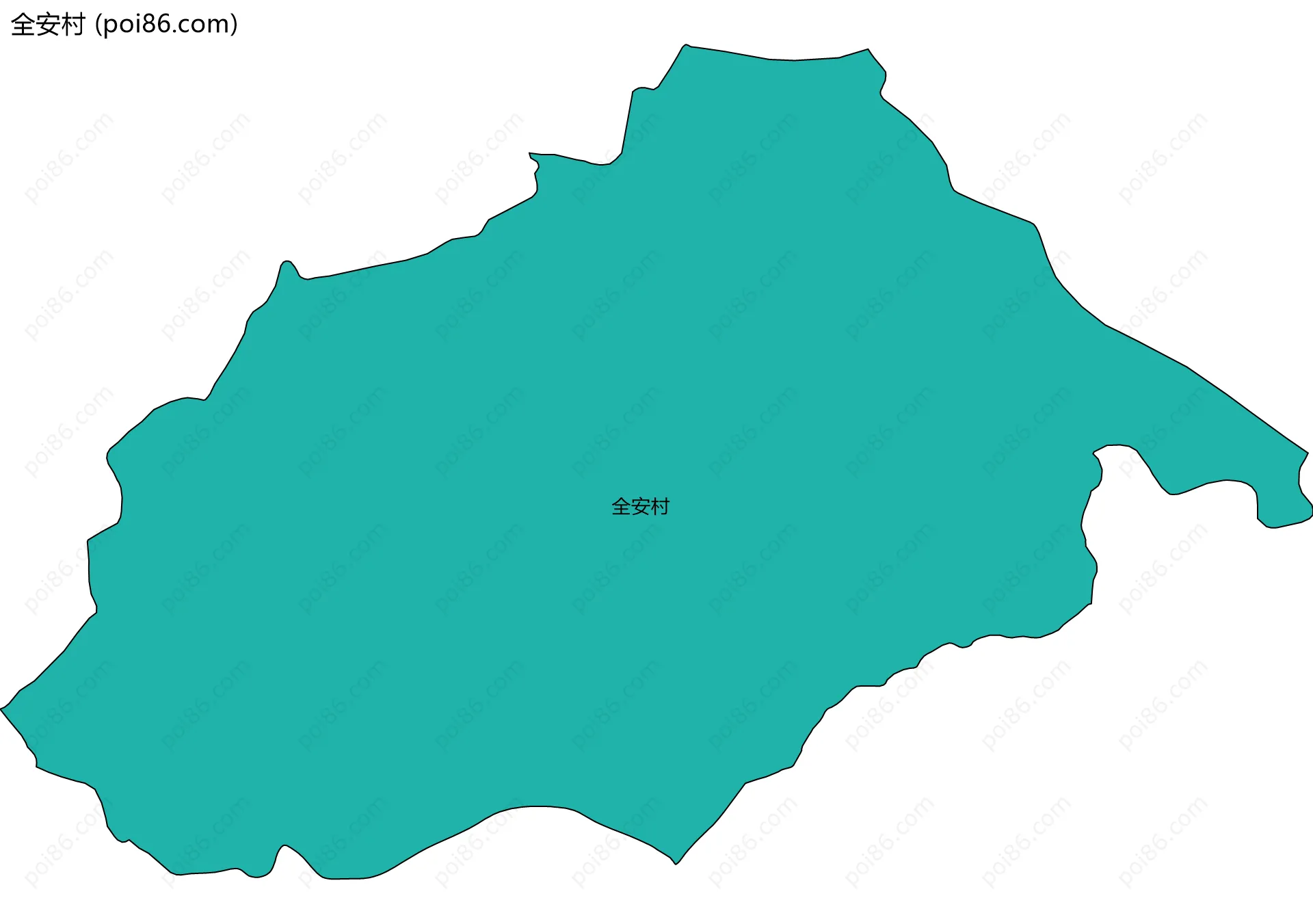 全安村边界地图