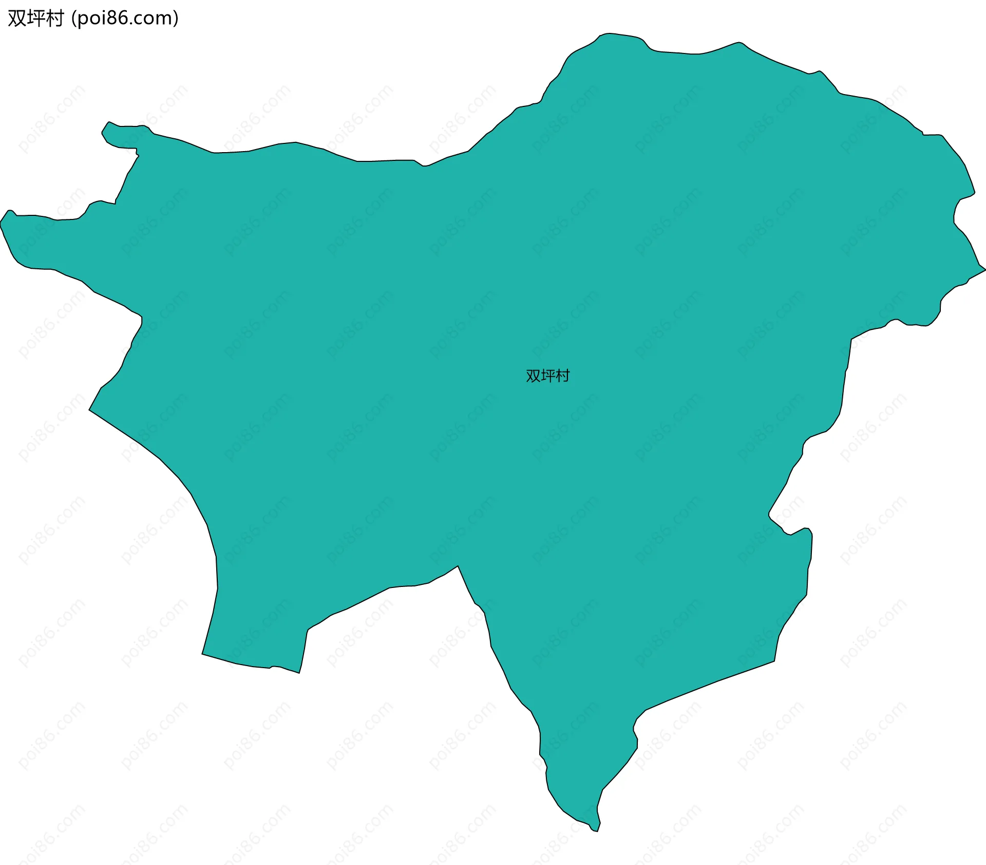 双坪村边界地图