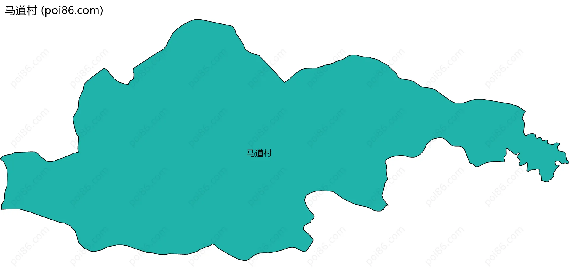 马道村边界地图
