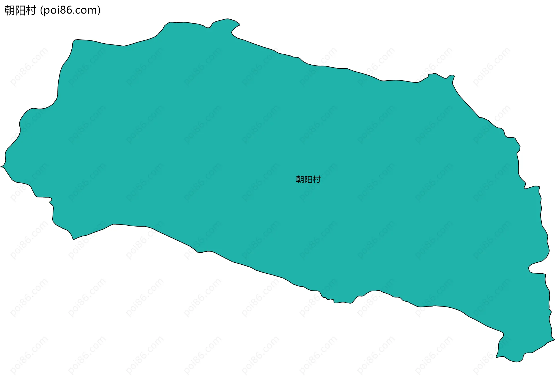 朝阳村边界地图