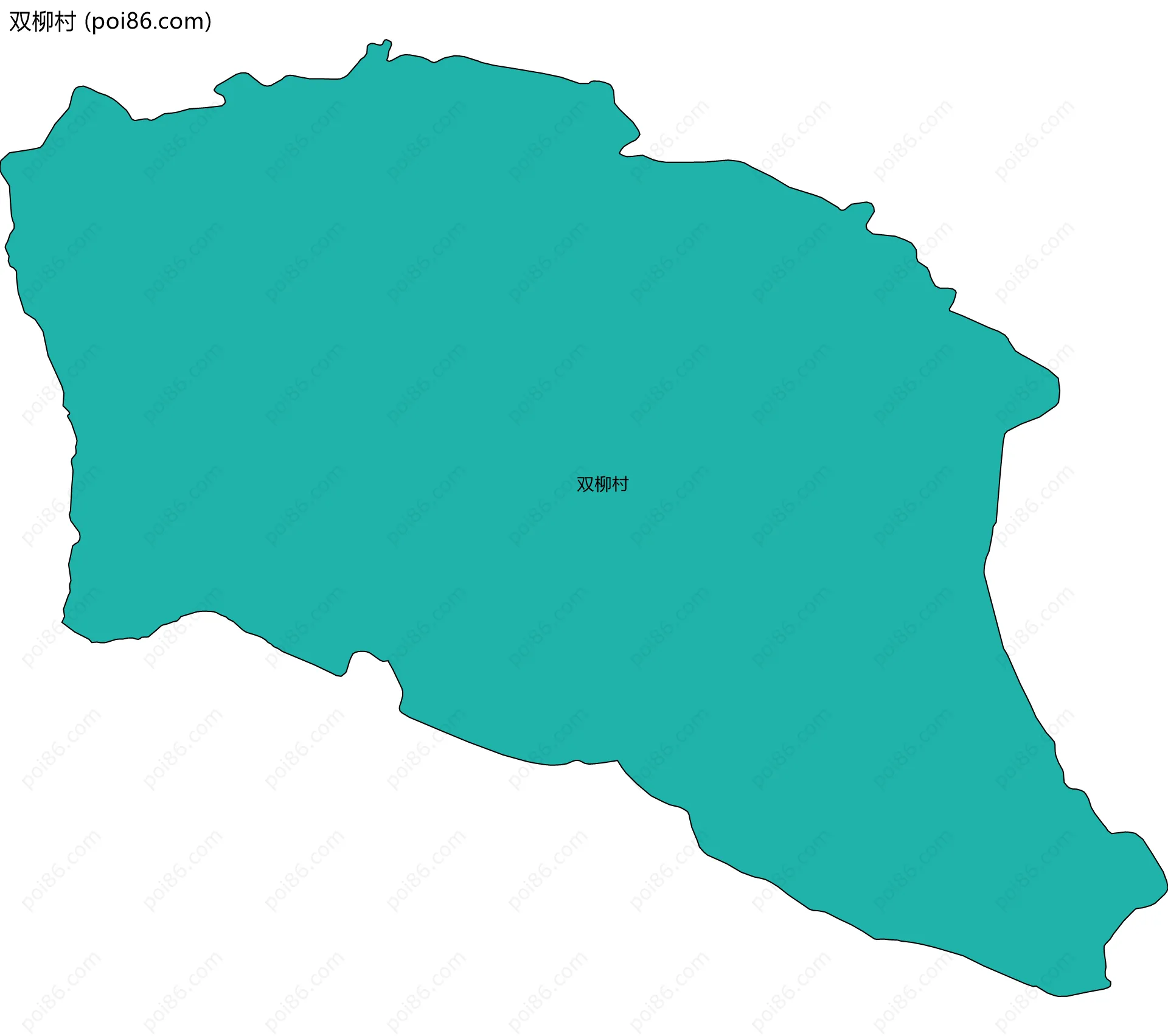 双柳村边界地图