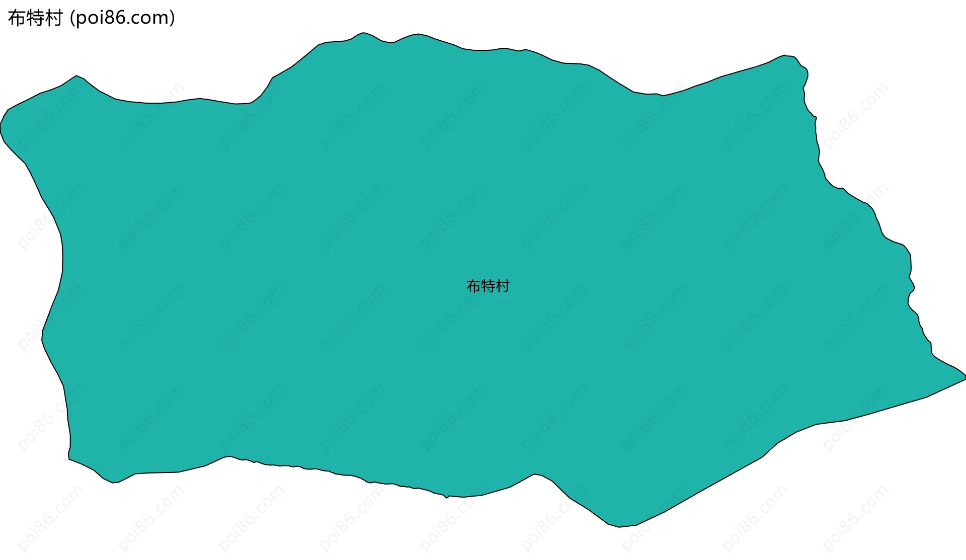 布特村边界地图