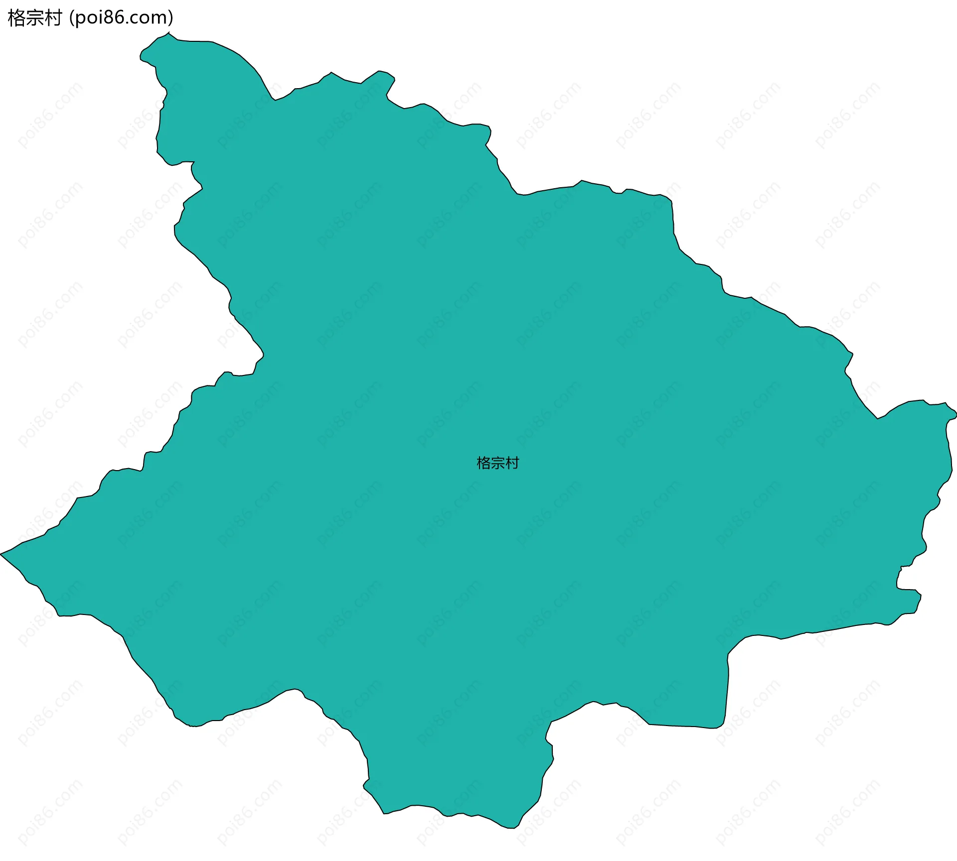 格宗村边界地图