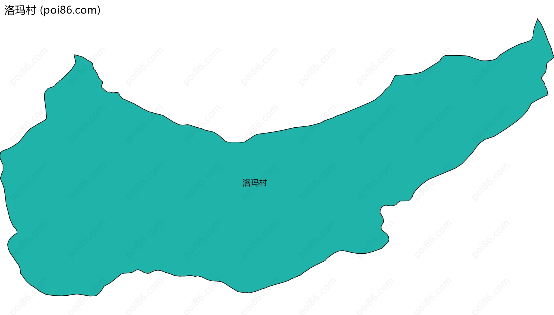 洛玛村边界地图