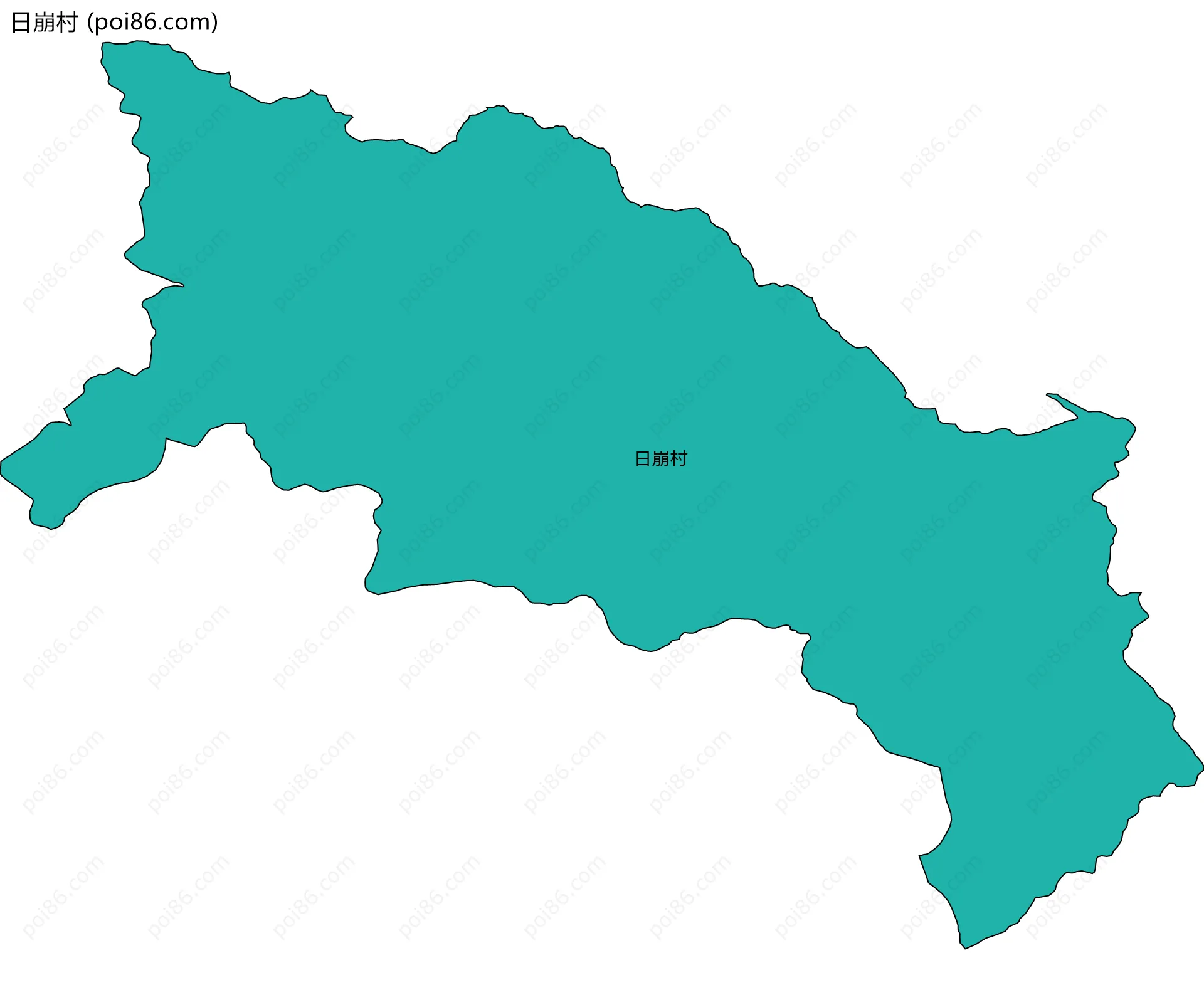 日崩村边界地图
