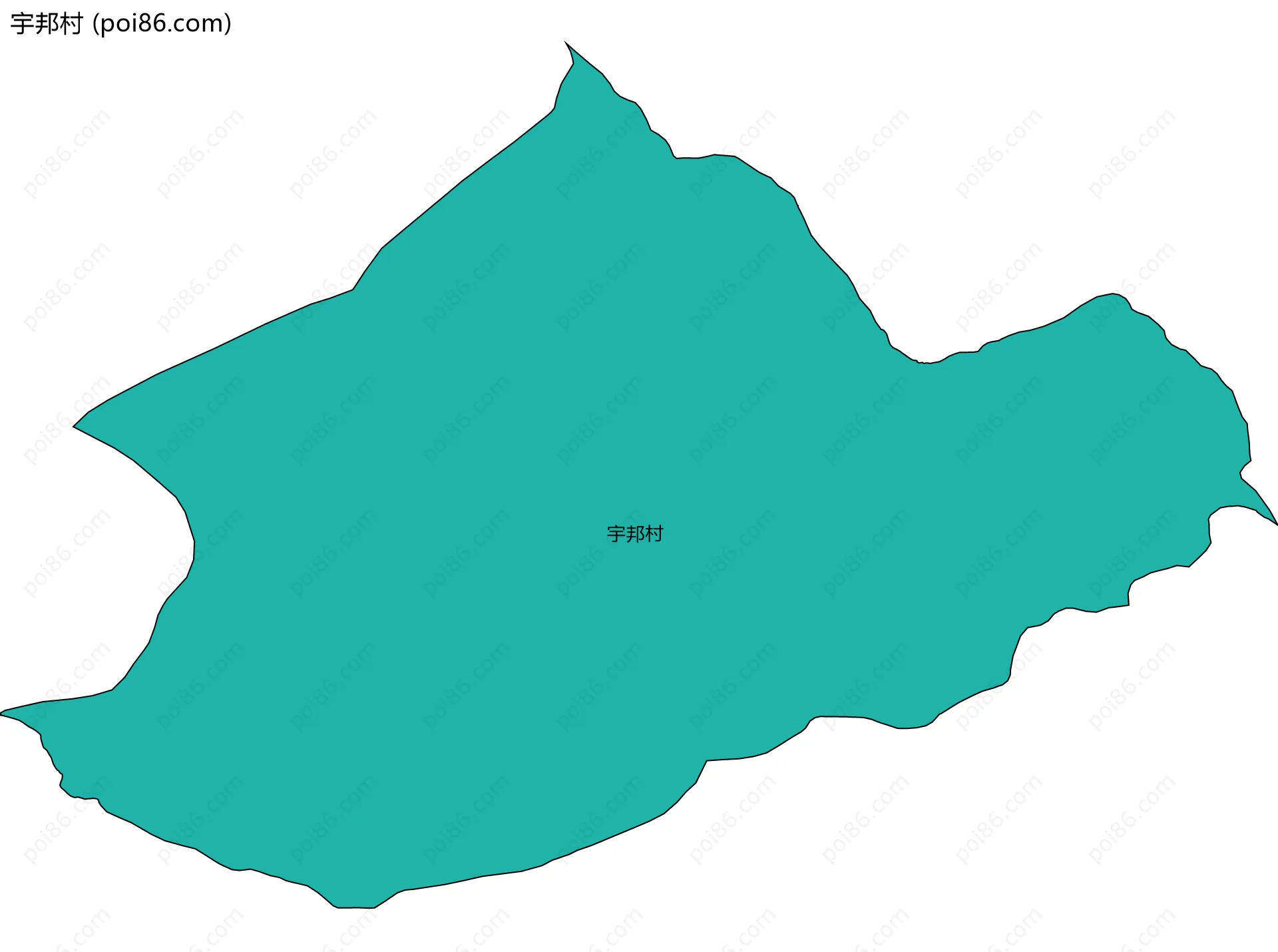 宇邦村边界地图