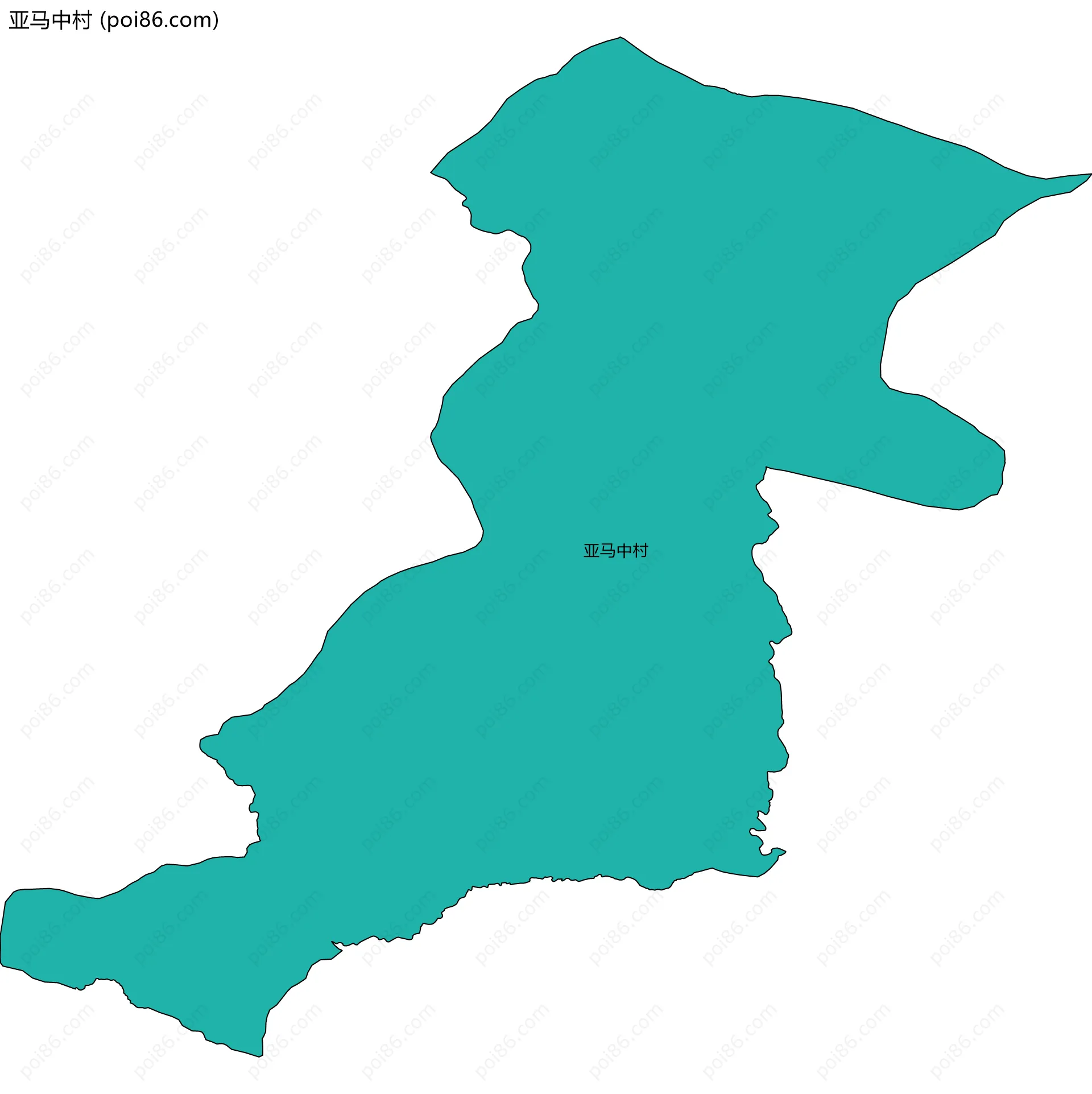 亚马中村边界地图