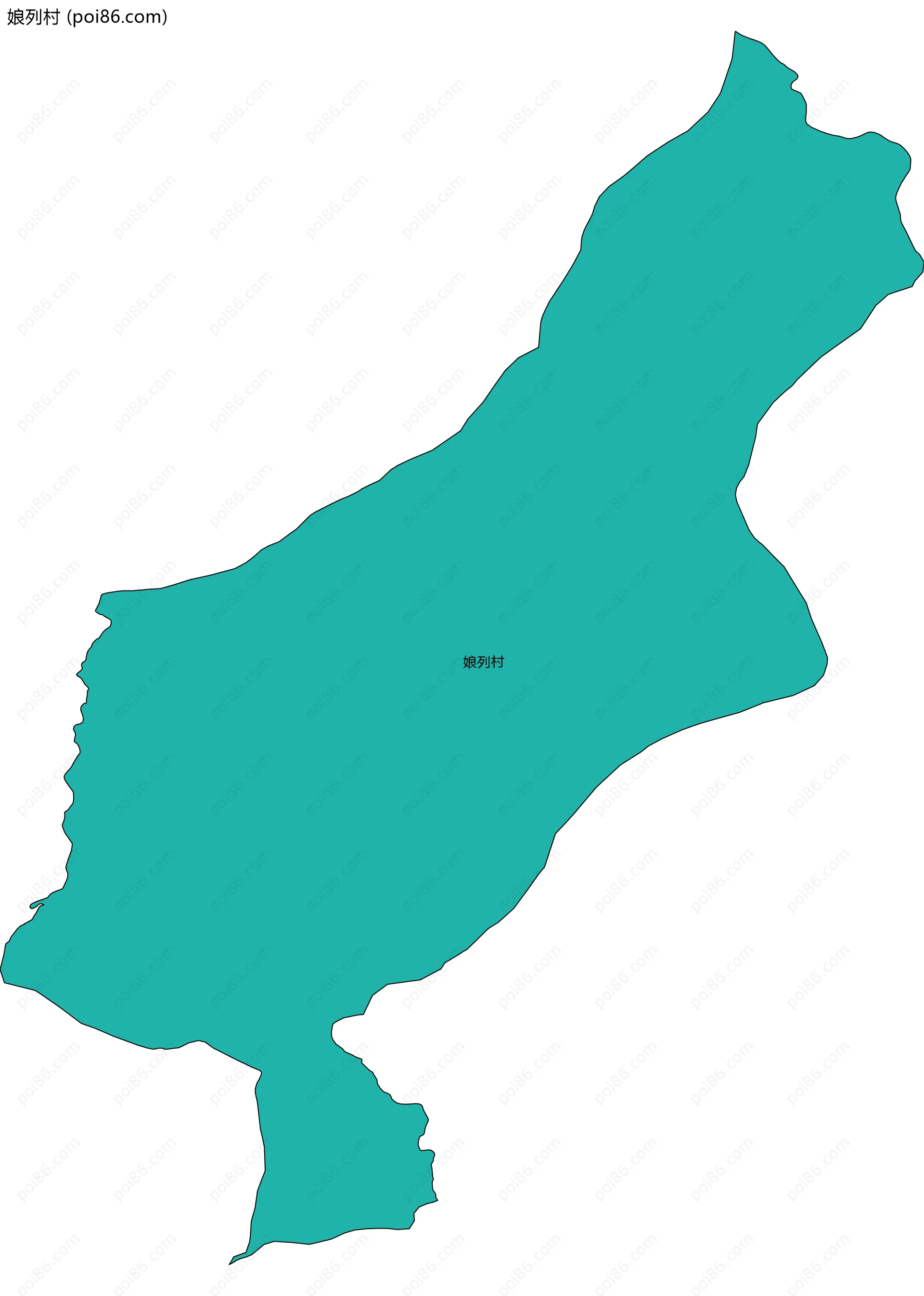 娘列村边界地图