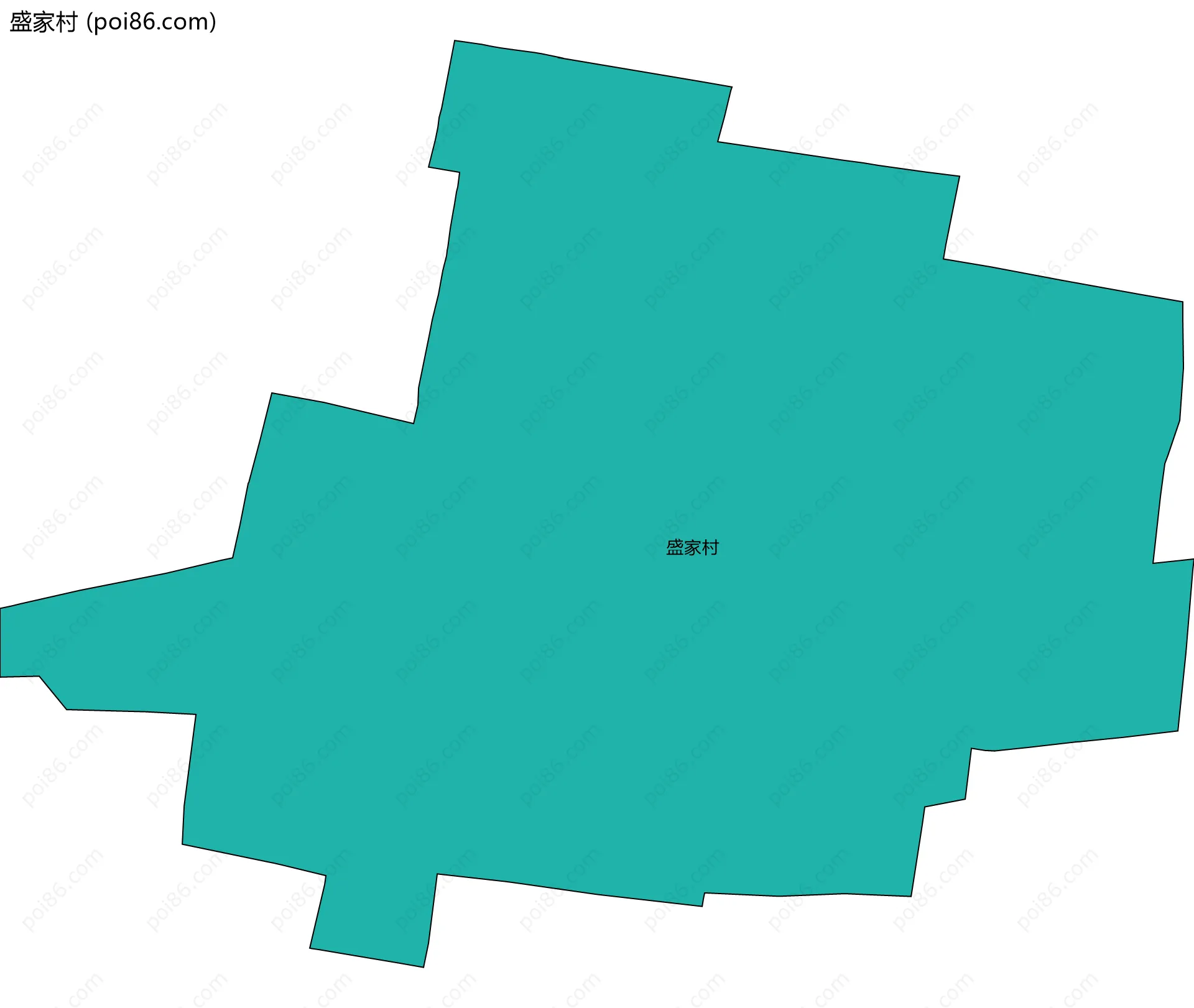 盛家村边界地图