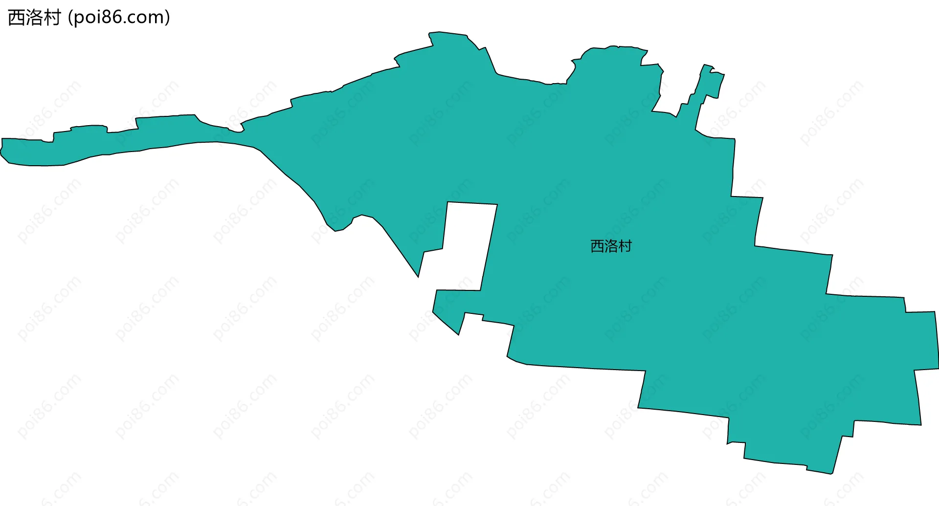 西洛村边界地图