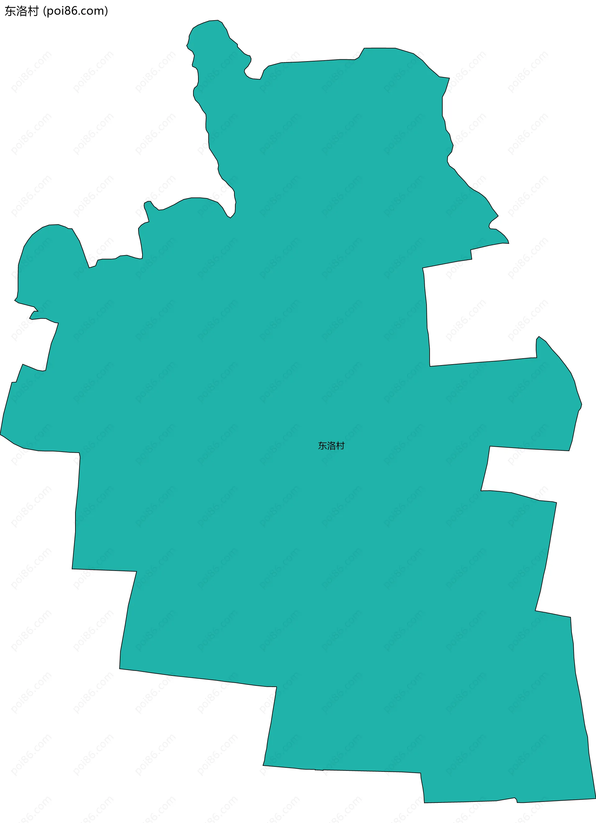 东洛村边界地图