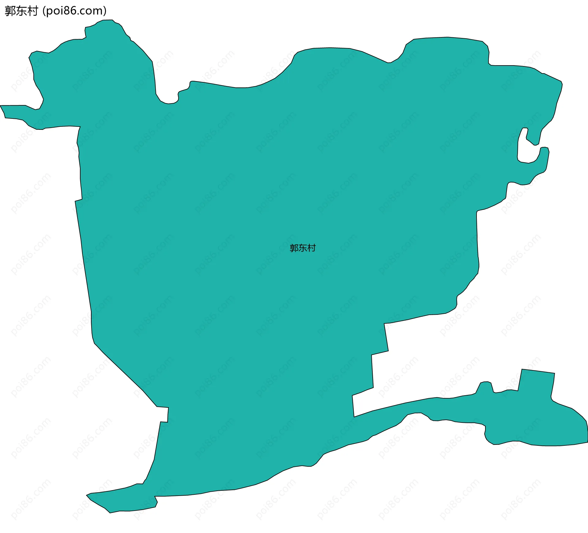 郭东村边界地图