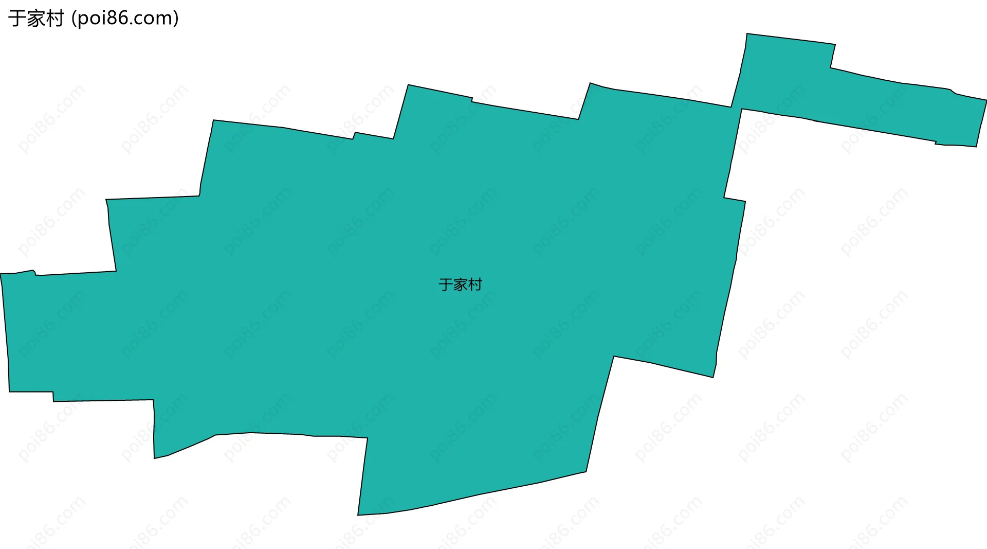于家村边界地图