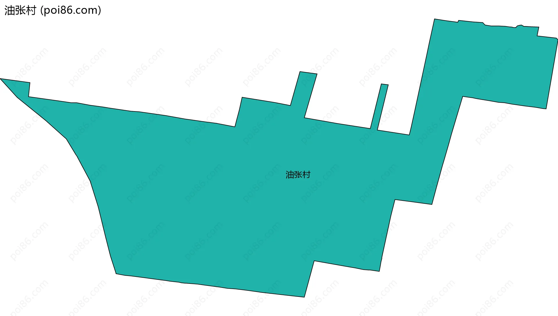油张村边界地图