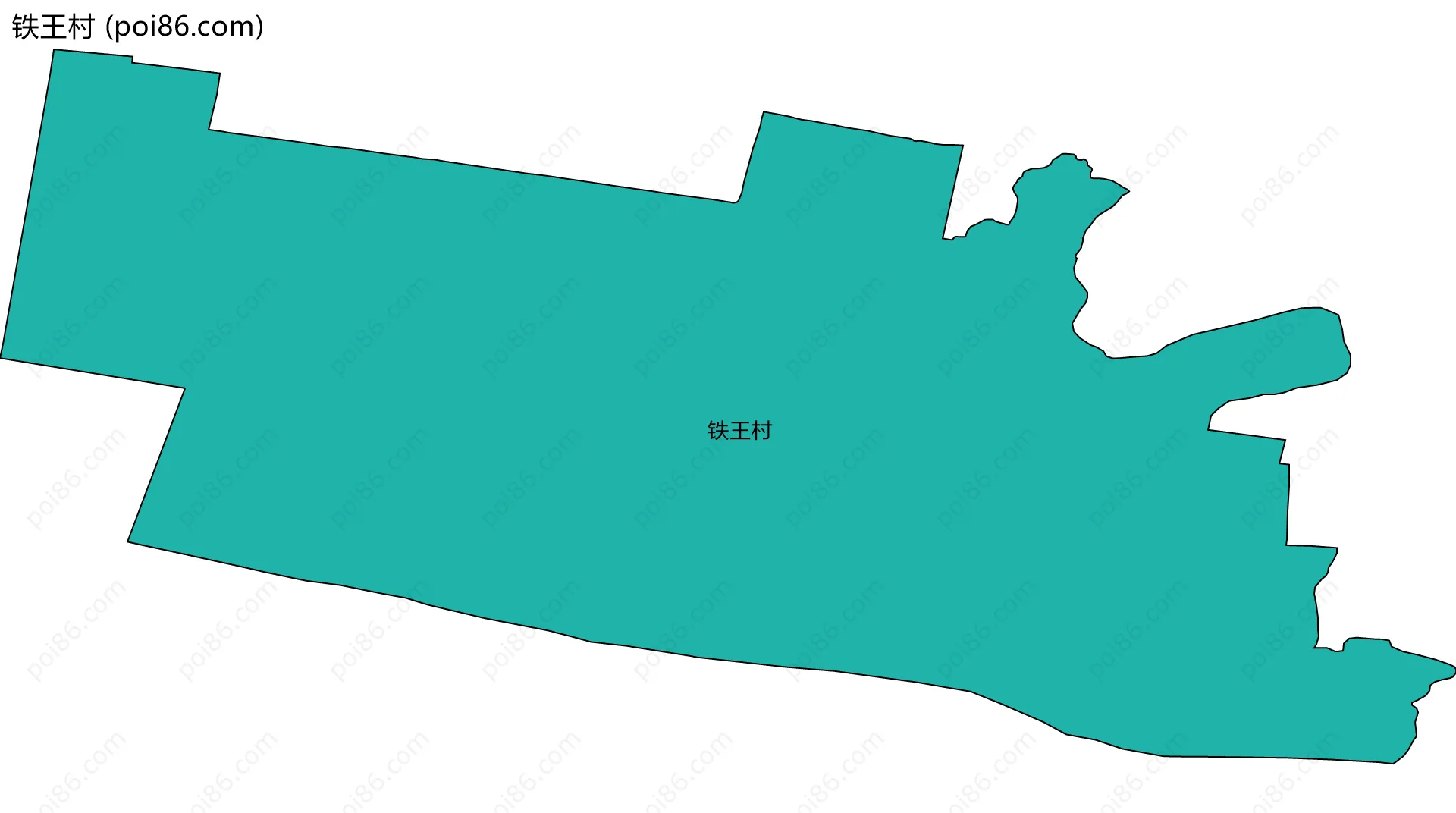 铁王村边界地图