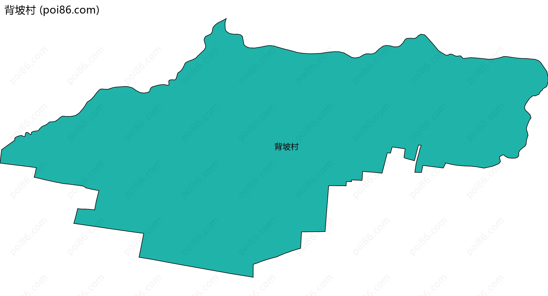 背坡村边界地图