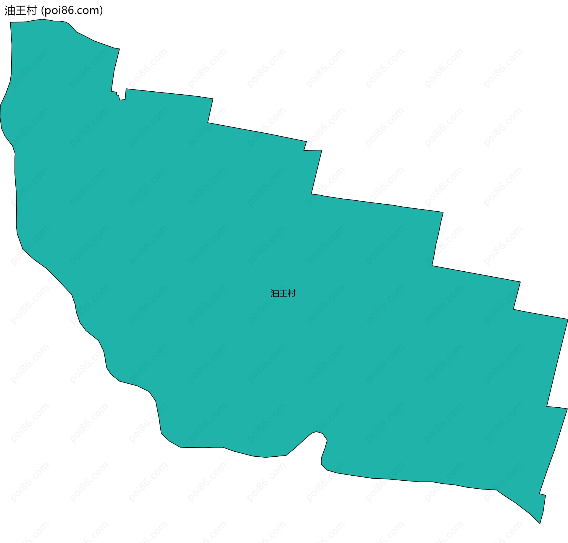 油王村边界地图