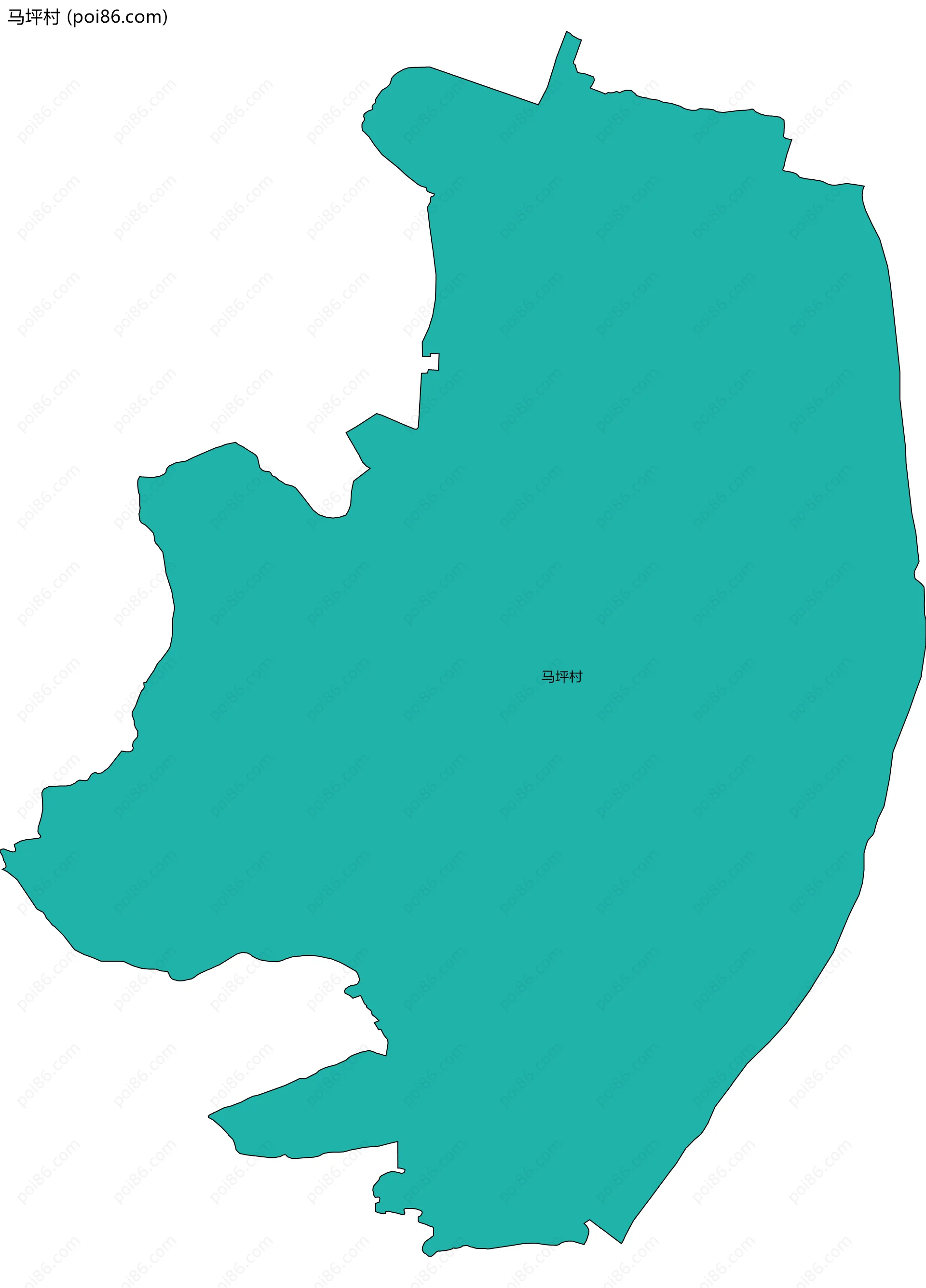 马坪村边界地图