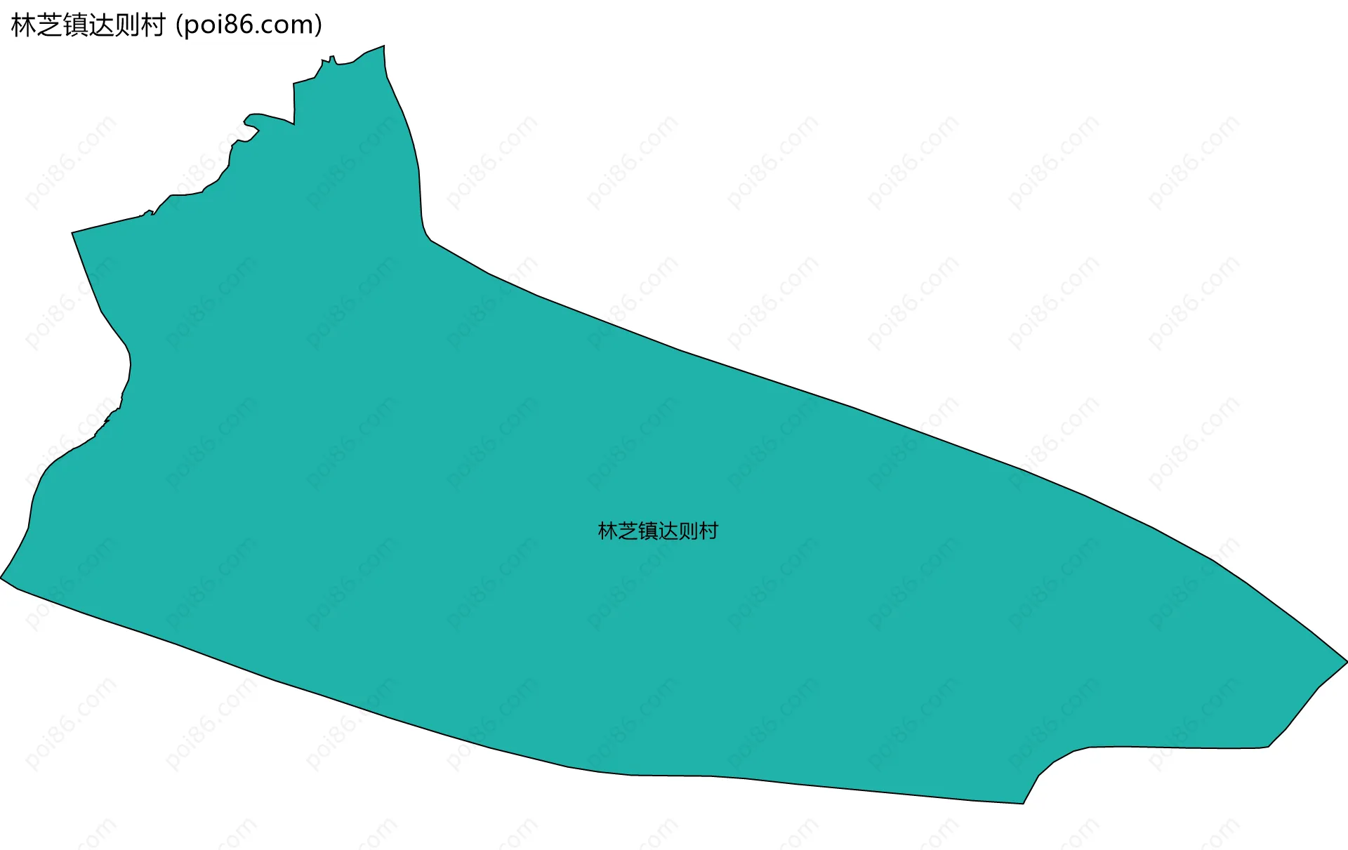林芝镇达则村边界地图