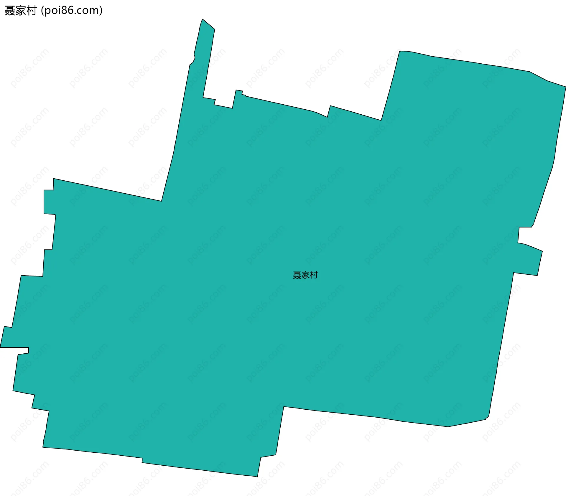 聂家村边界地图