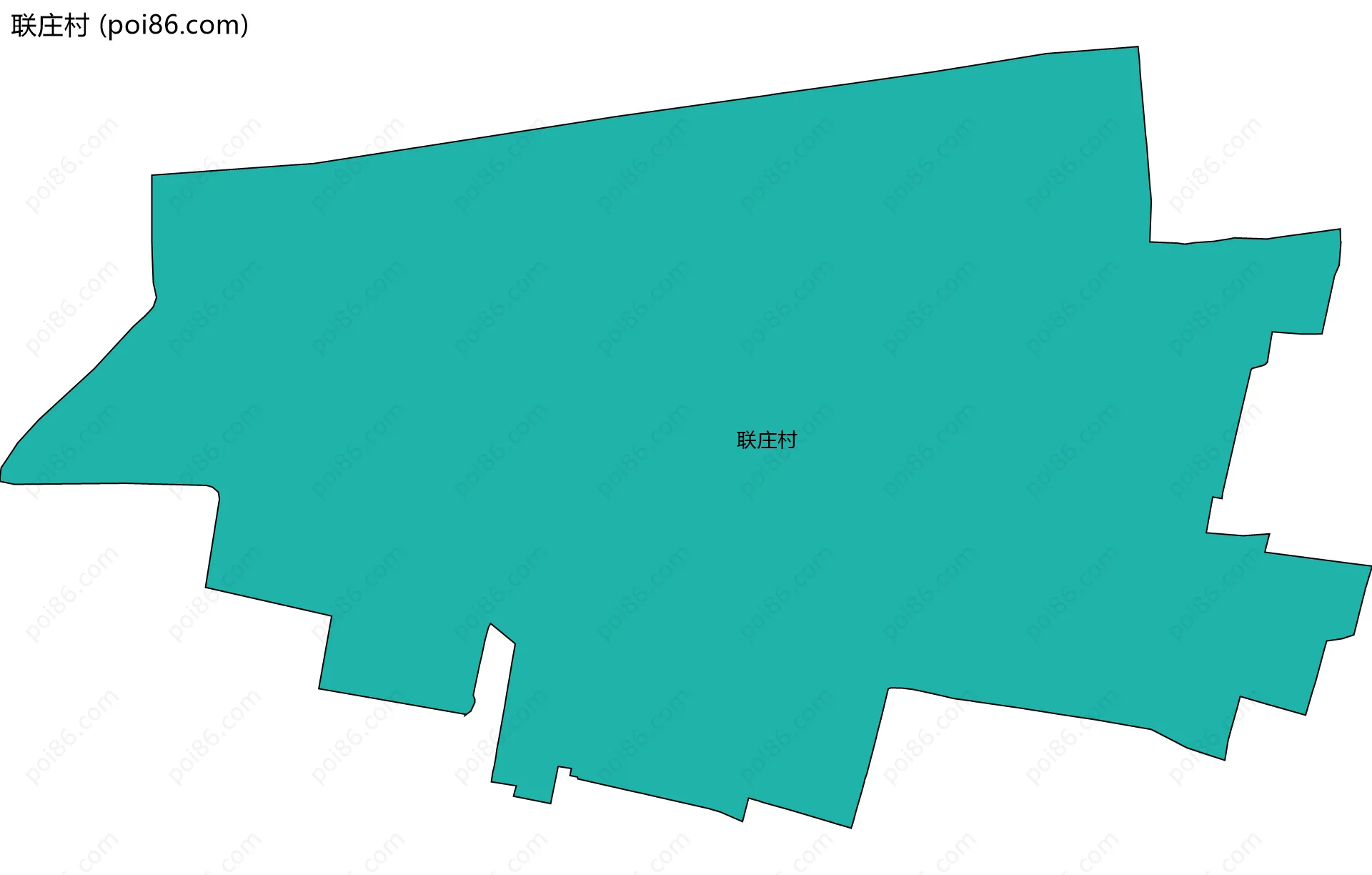 联庄村边界地图