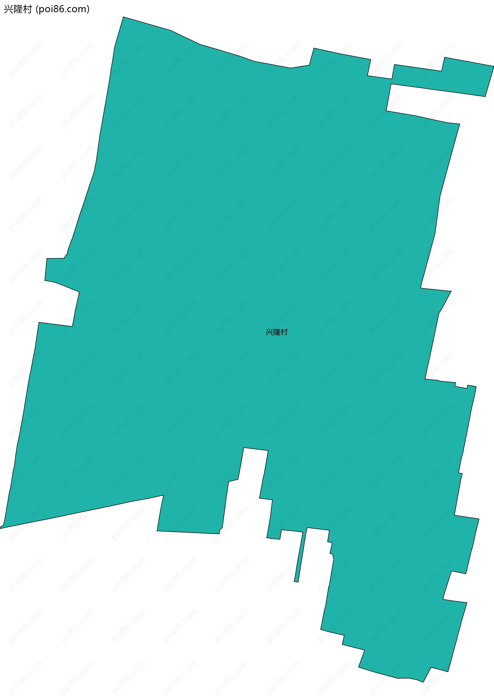 兴隆村边界地图