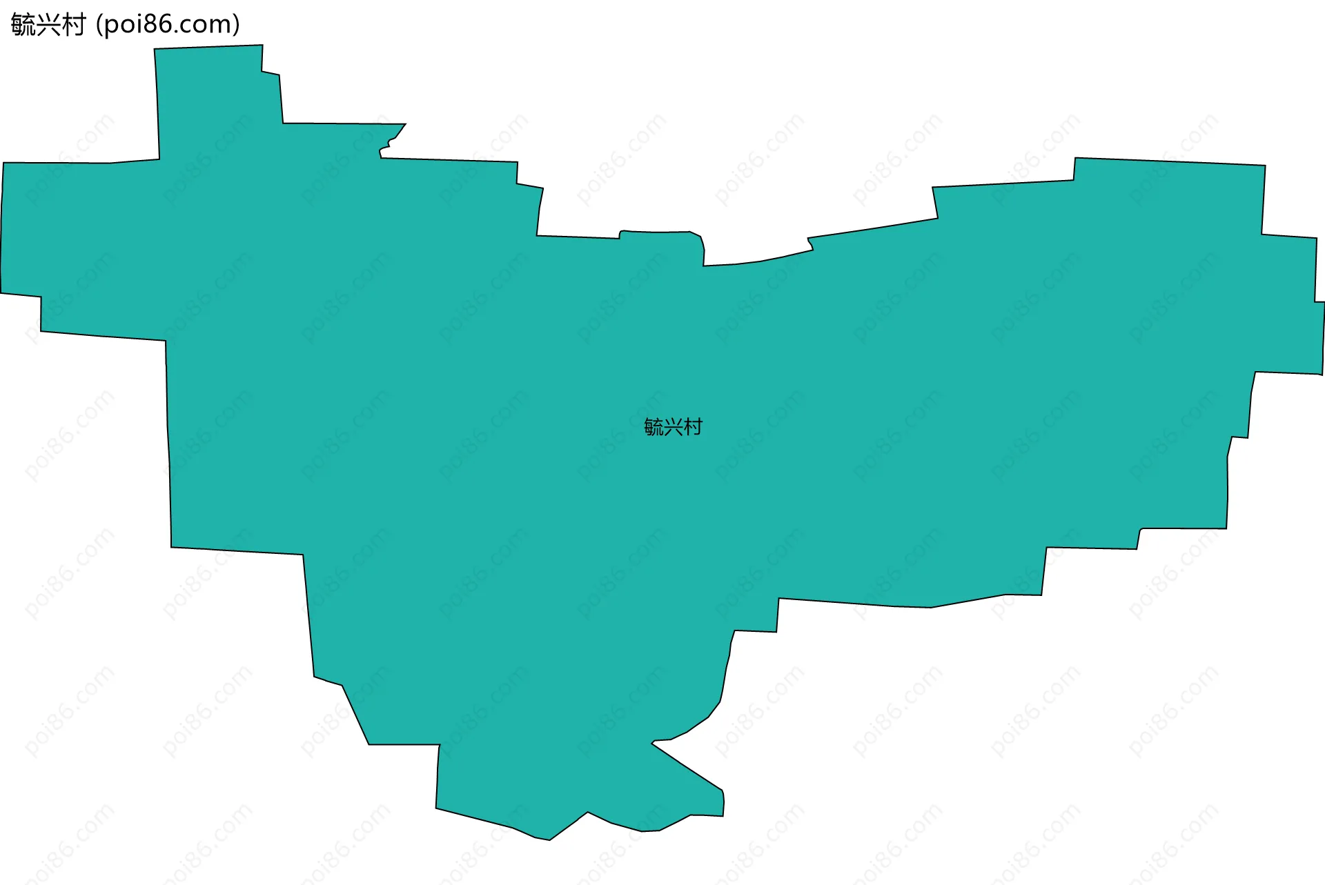 毓兴村边界地图