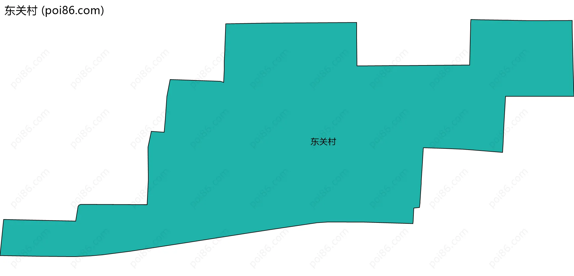 东关村边界地图