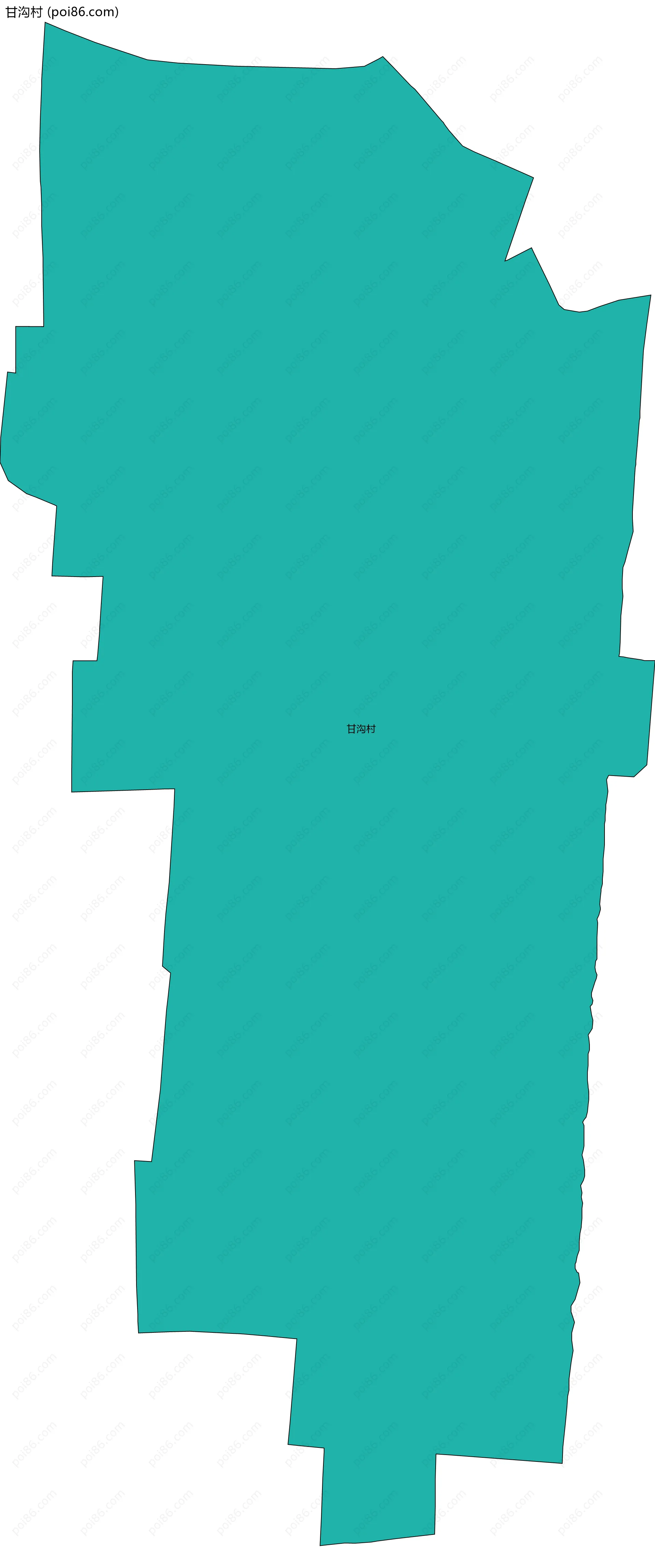 甘沟村边界地图