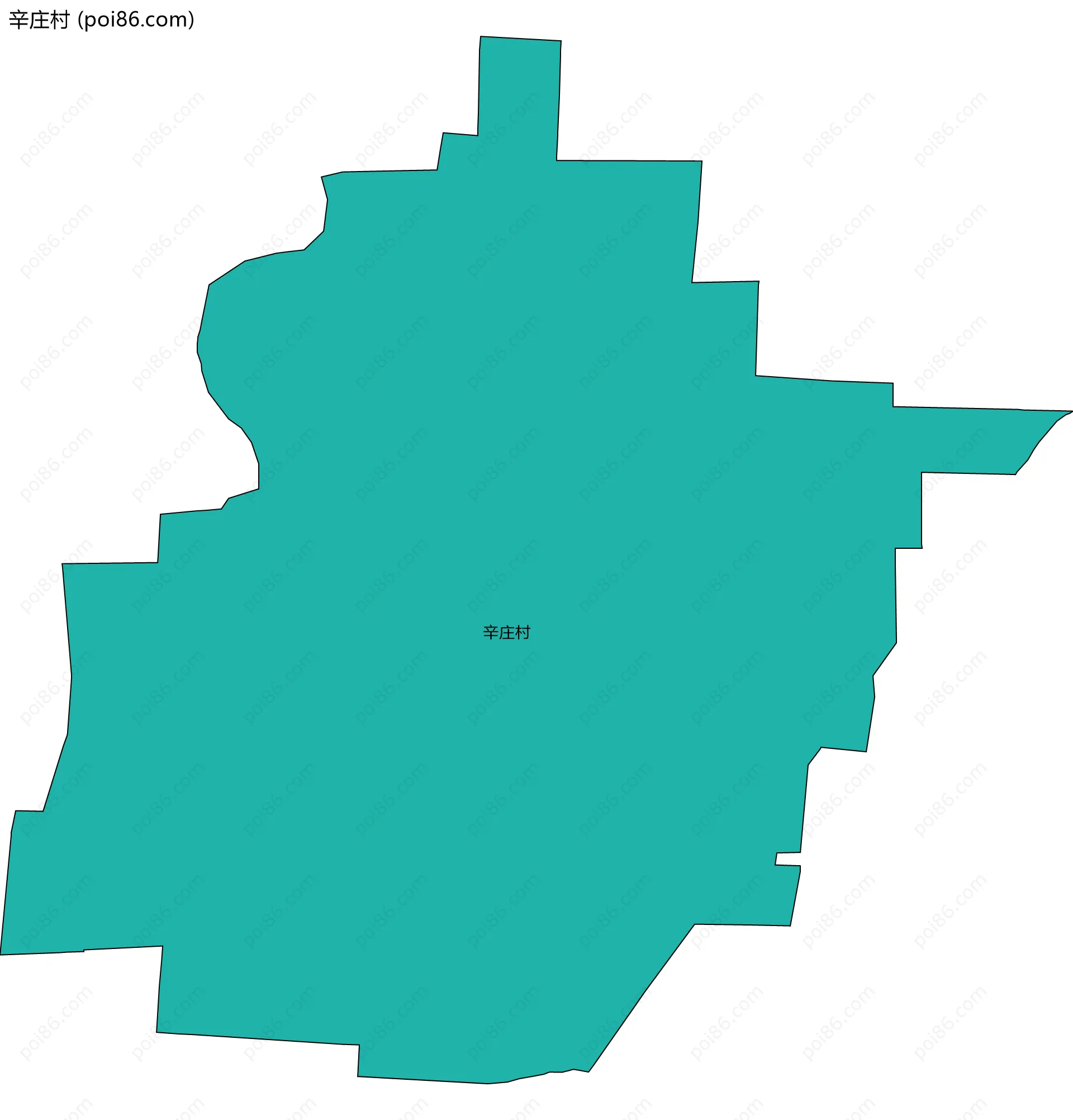 辛庄村边界地图