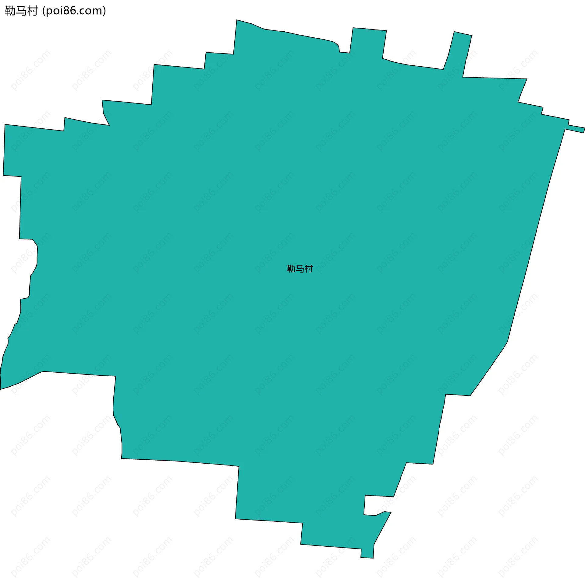 勒马村边界地图