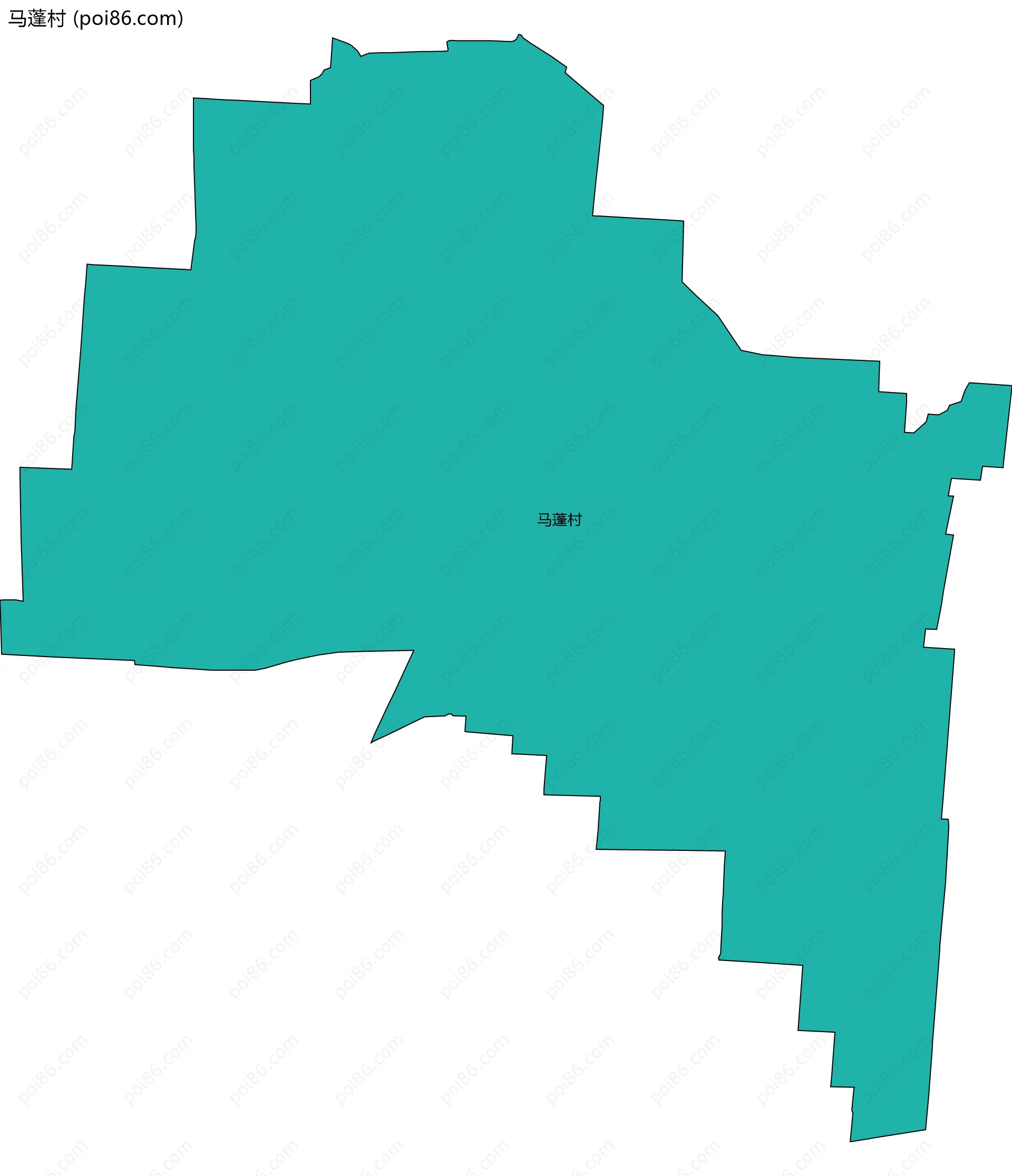 马蓬村边界地图