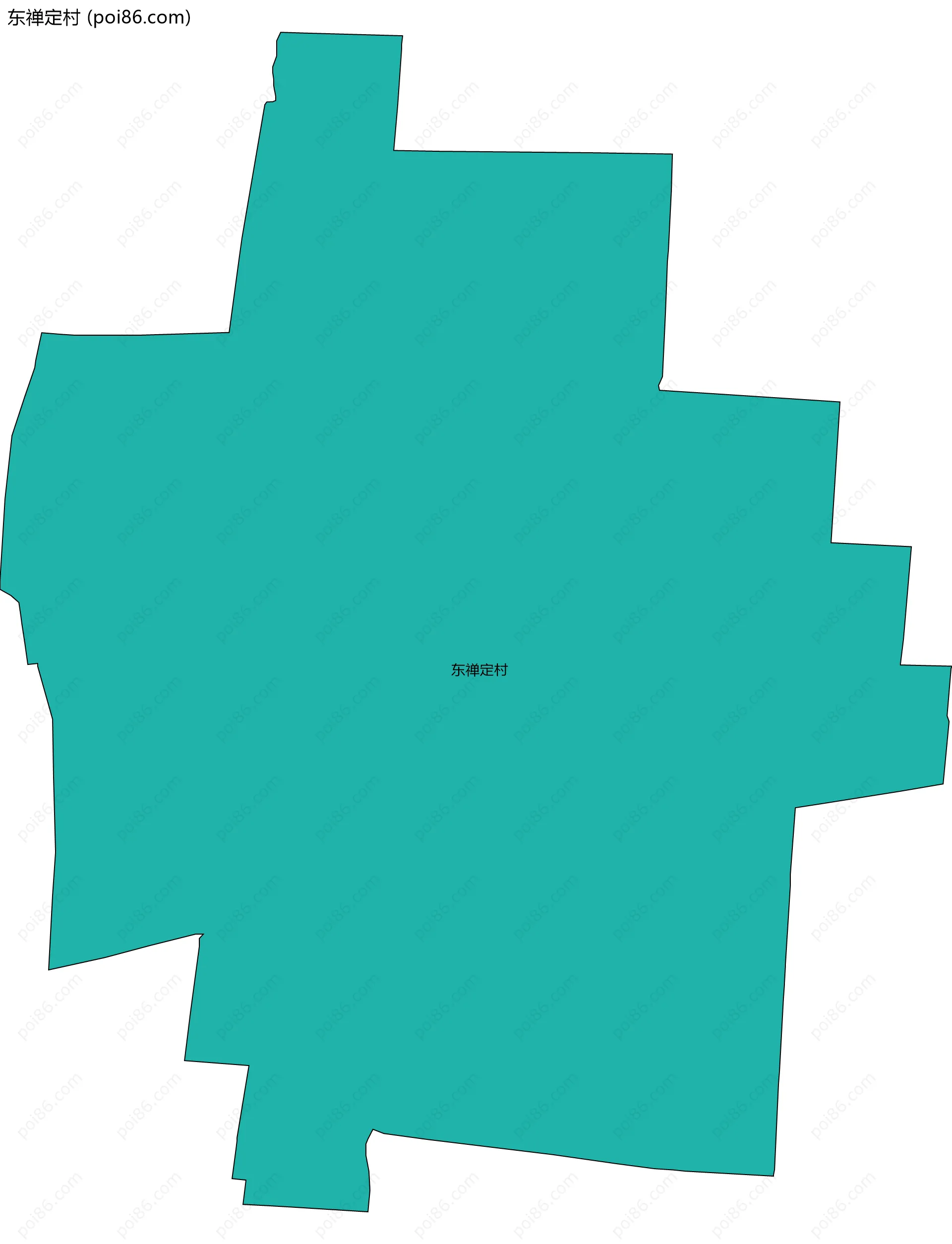 东禅定村边界地图