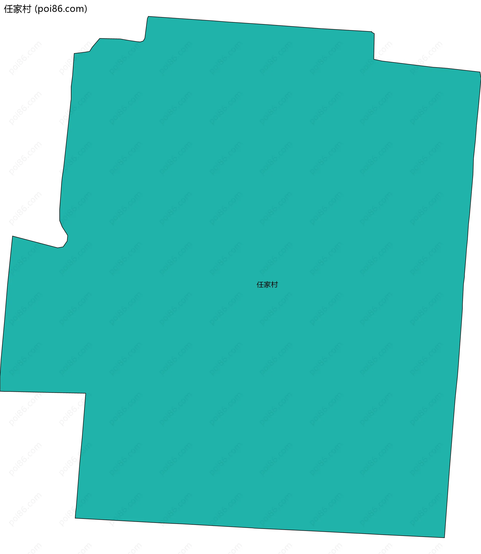 任家村边界地图