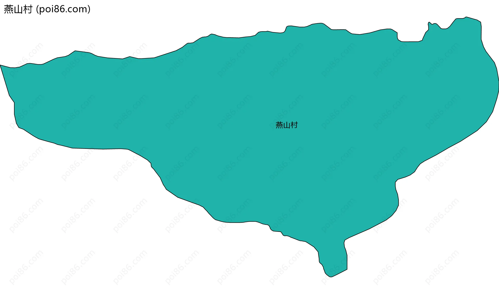 燕山村边界地图