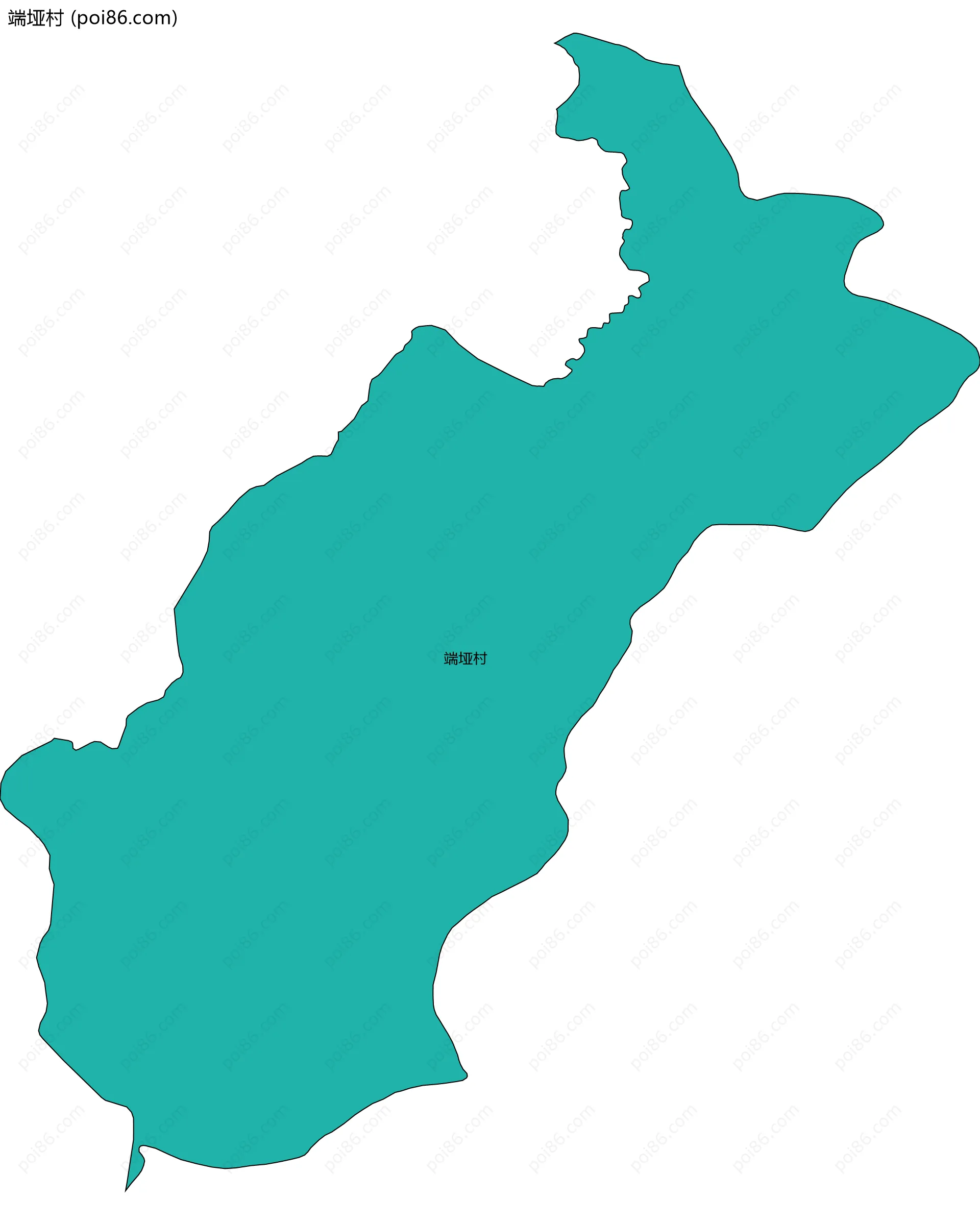 端垭村边界地图
