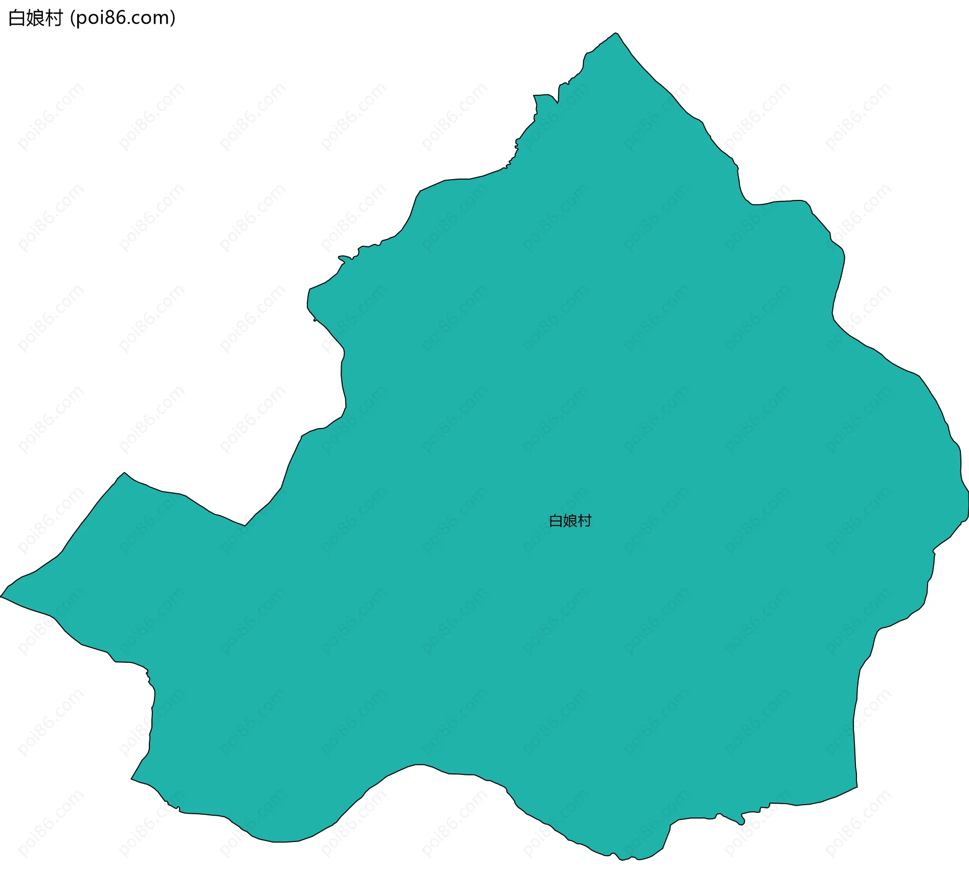 白娘村边界地图