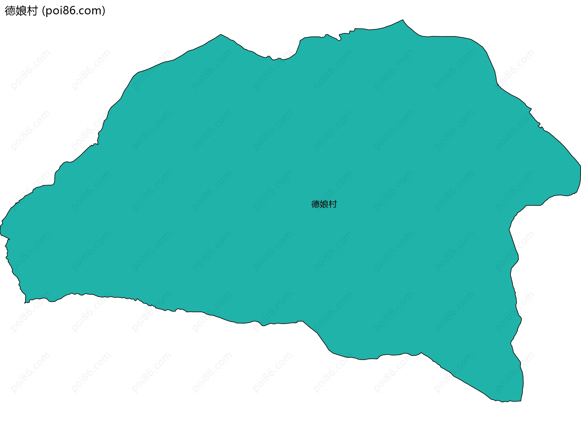 德娘村边界地图