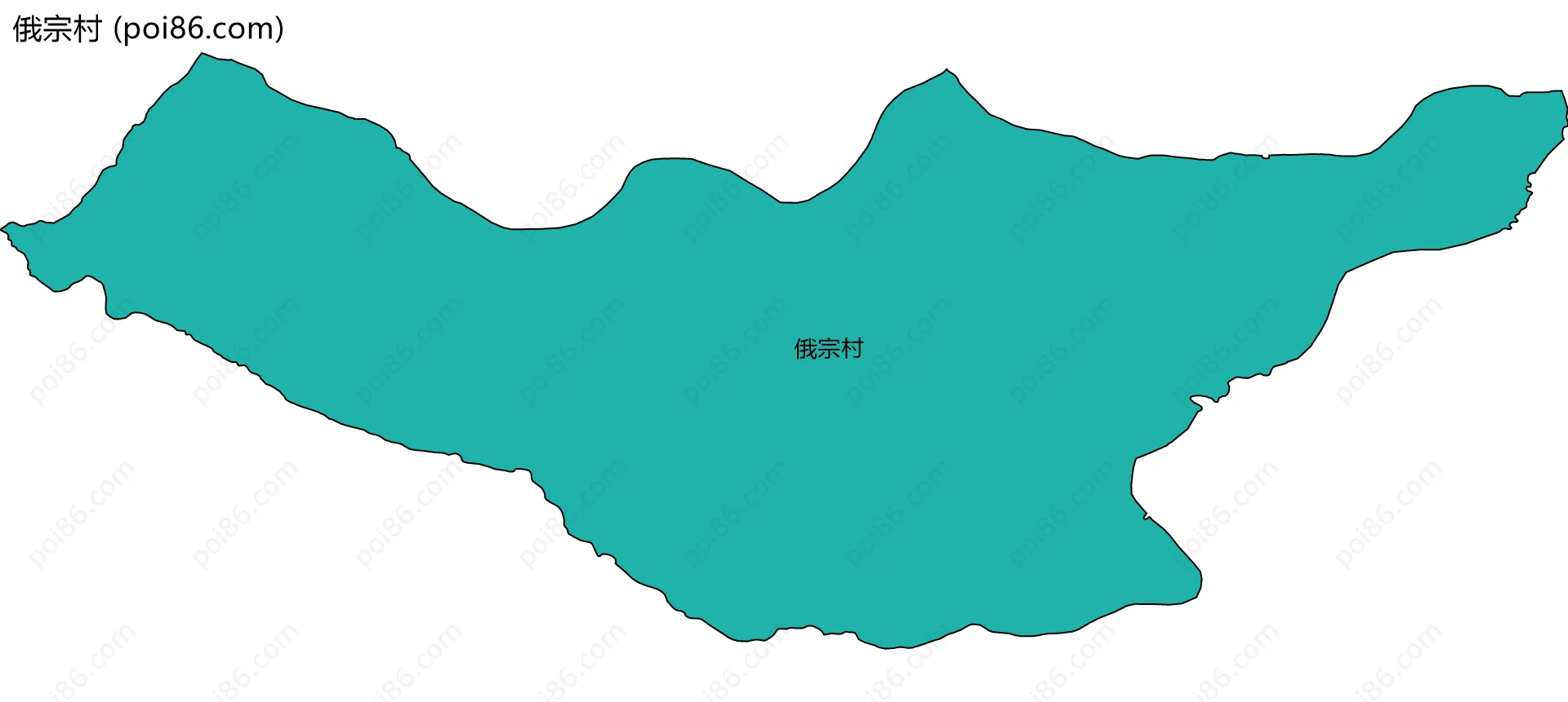 俄宗村边界地图