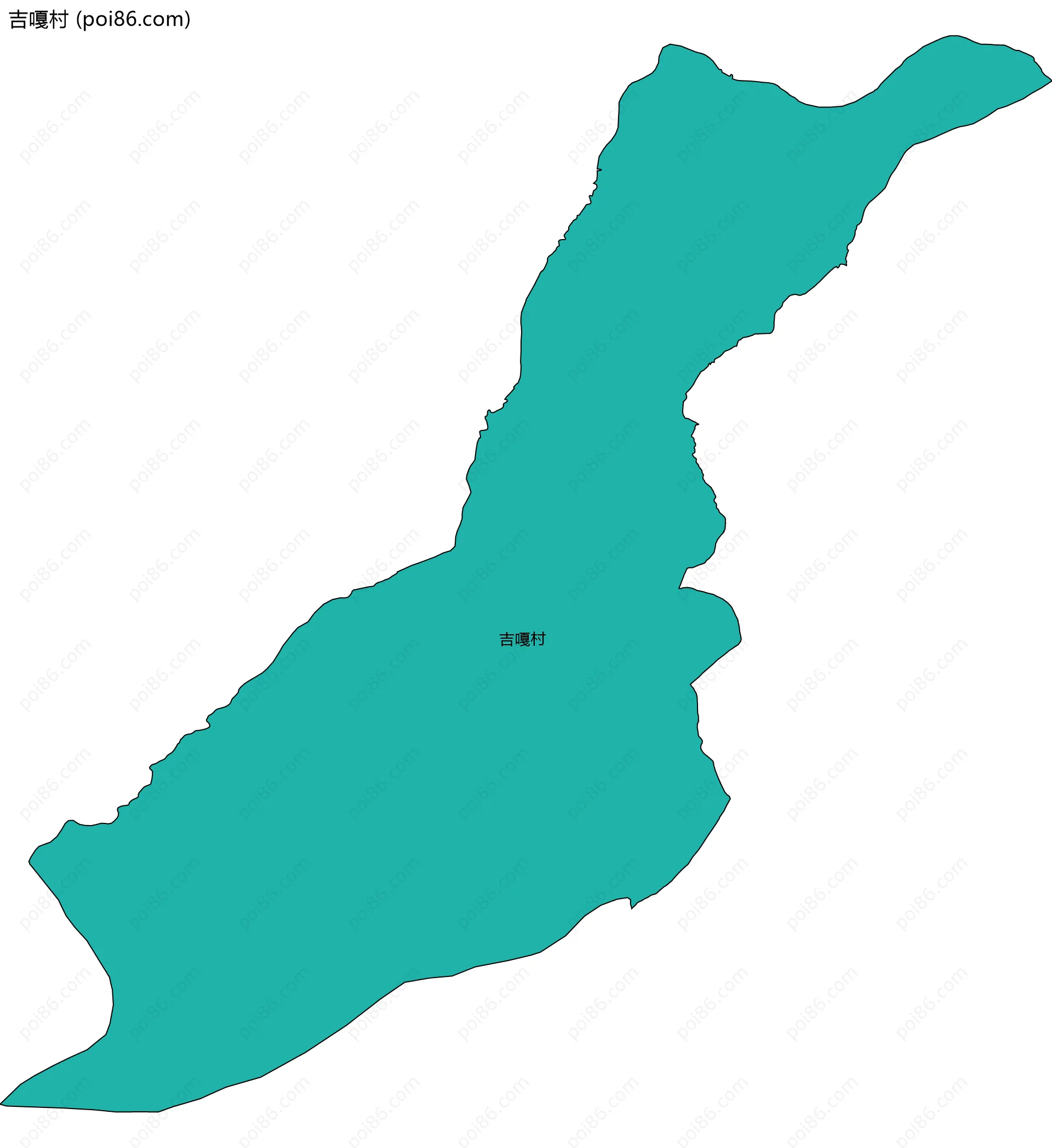 吉嘎村边界地图