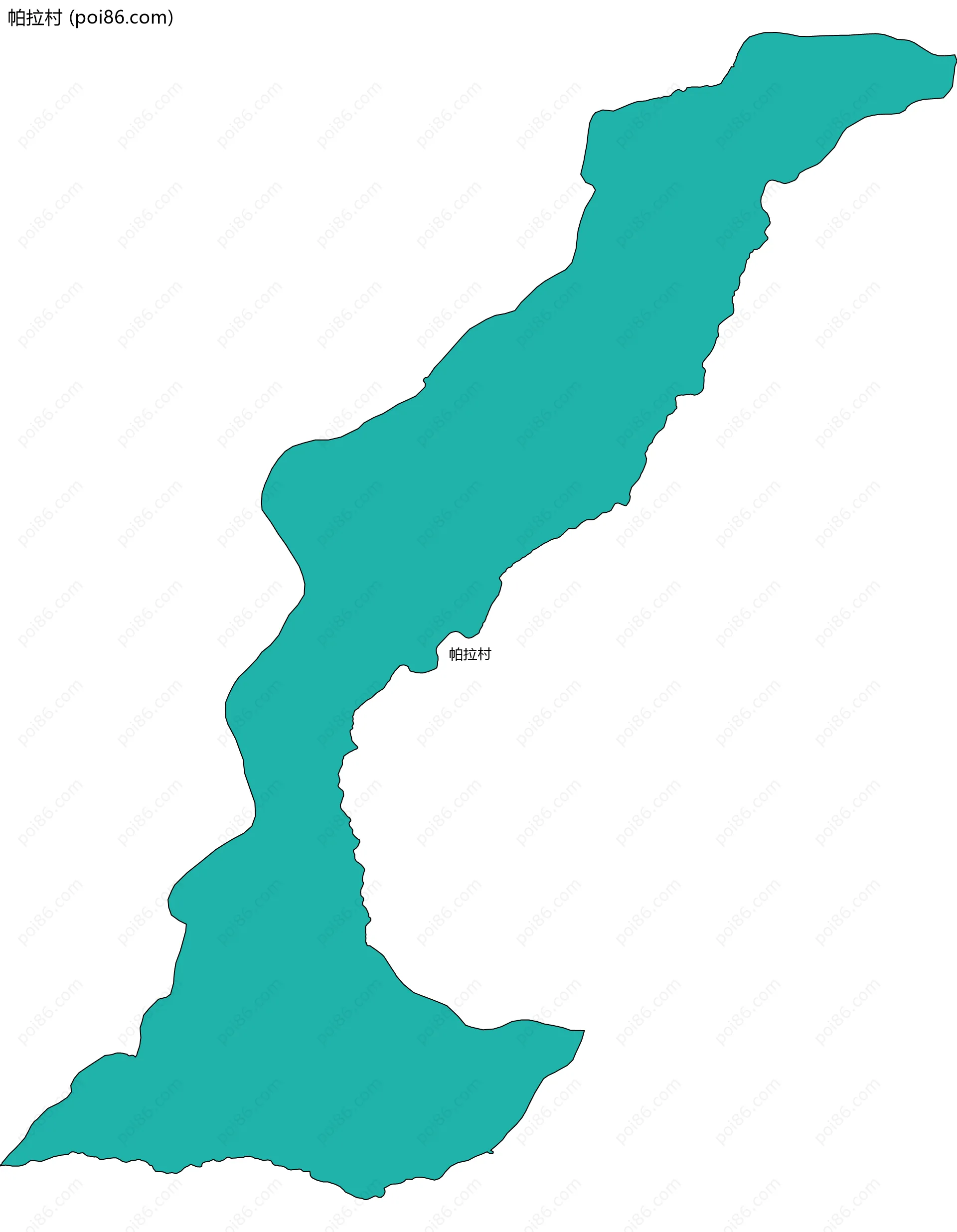 帕拉村边界地图