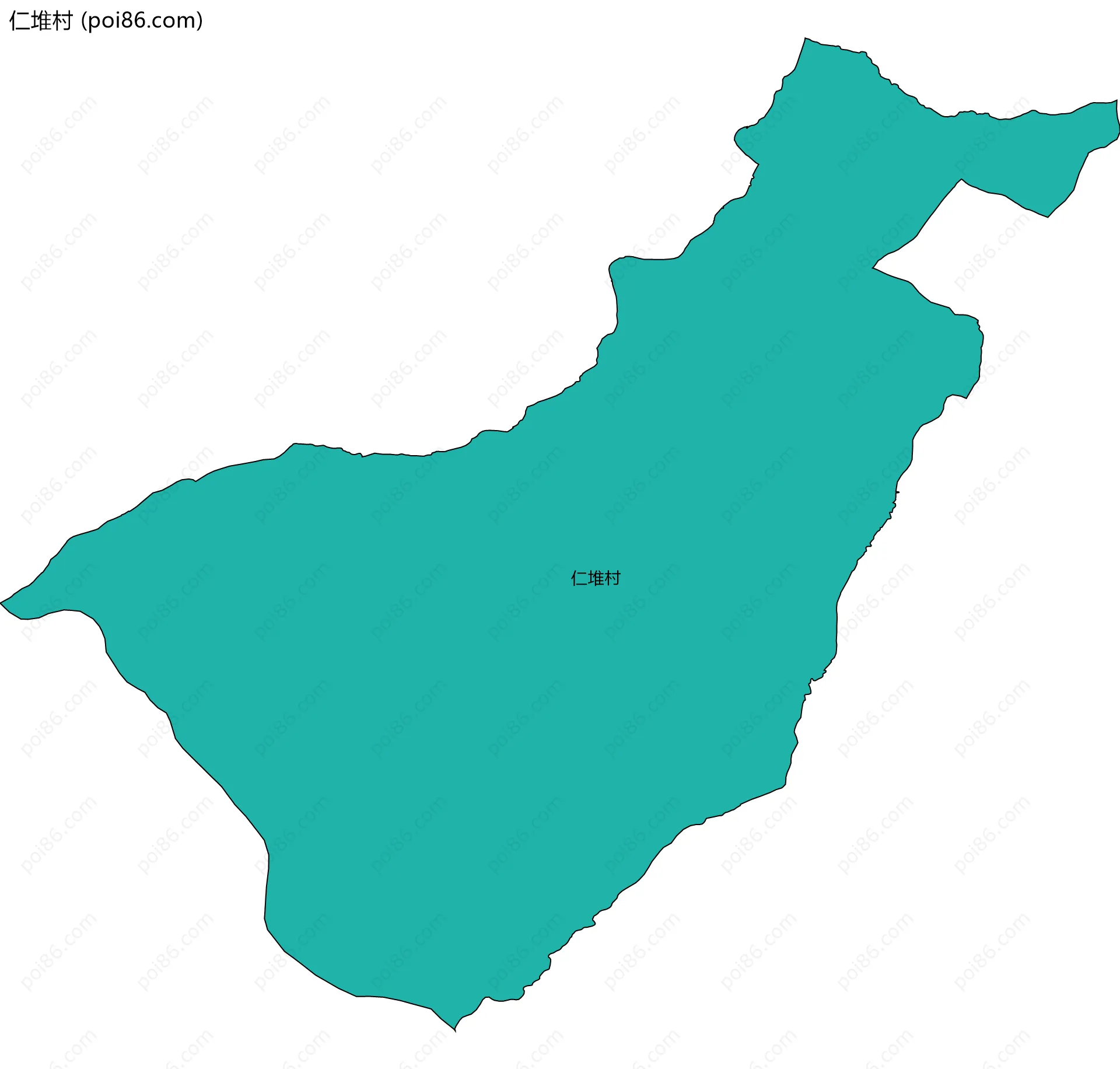 仁堆村边界地图