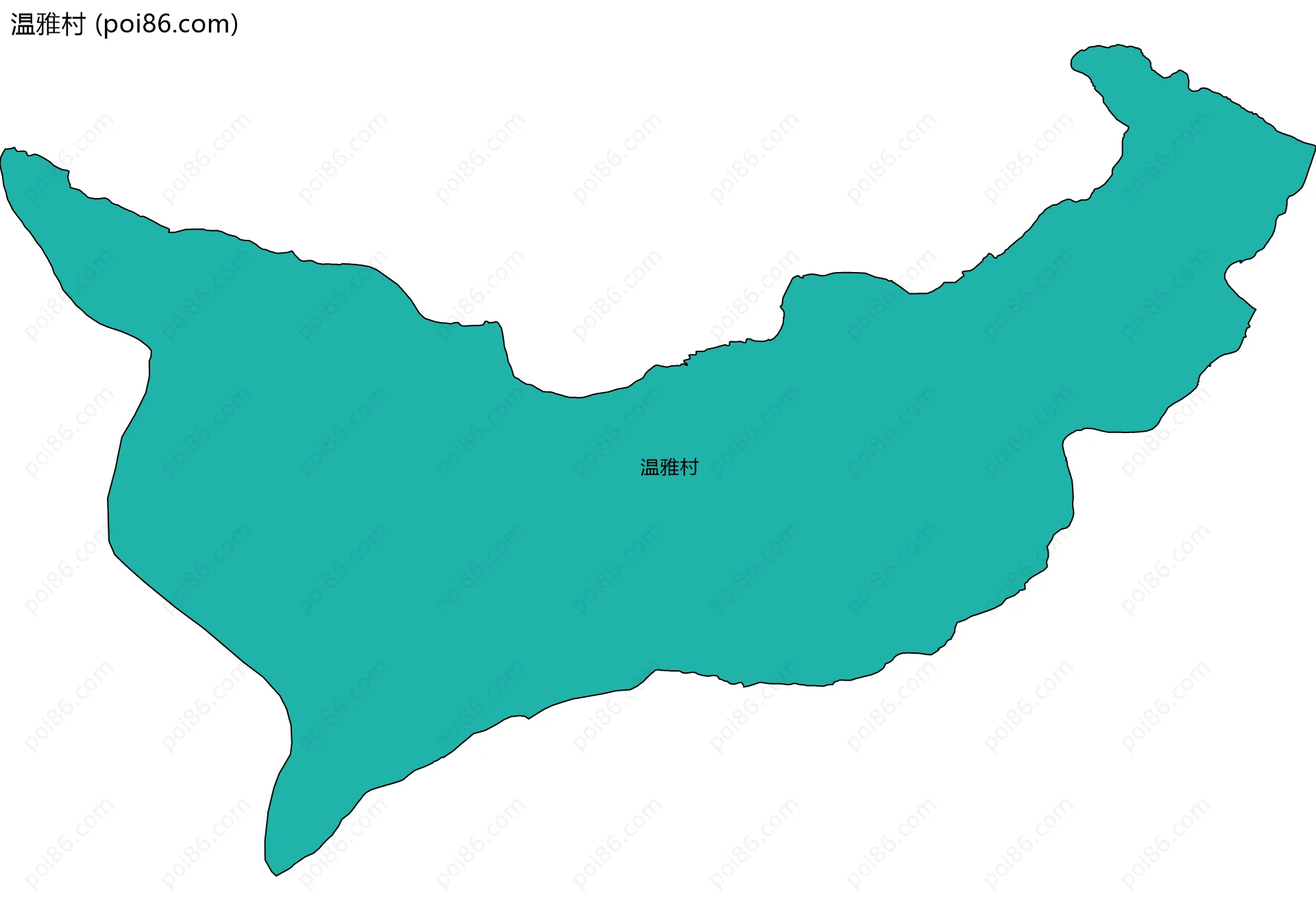 温雅村边界地图