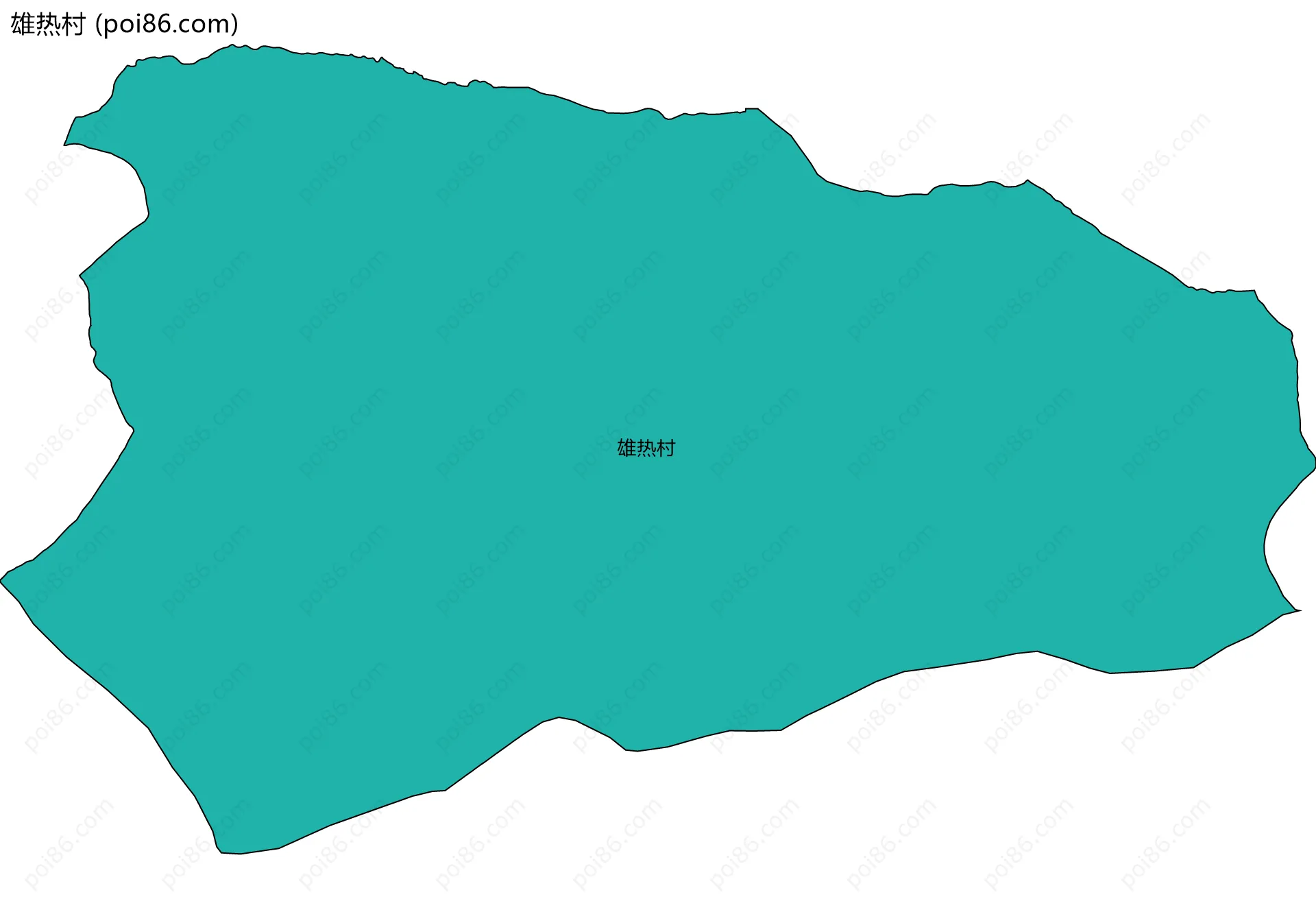 雄热村边界地图