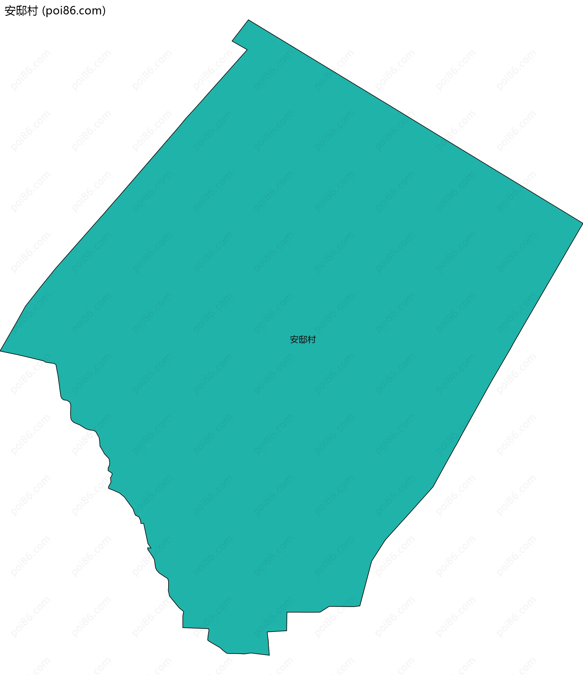 安邸村边界地图