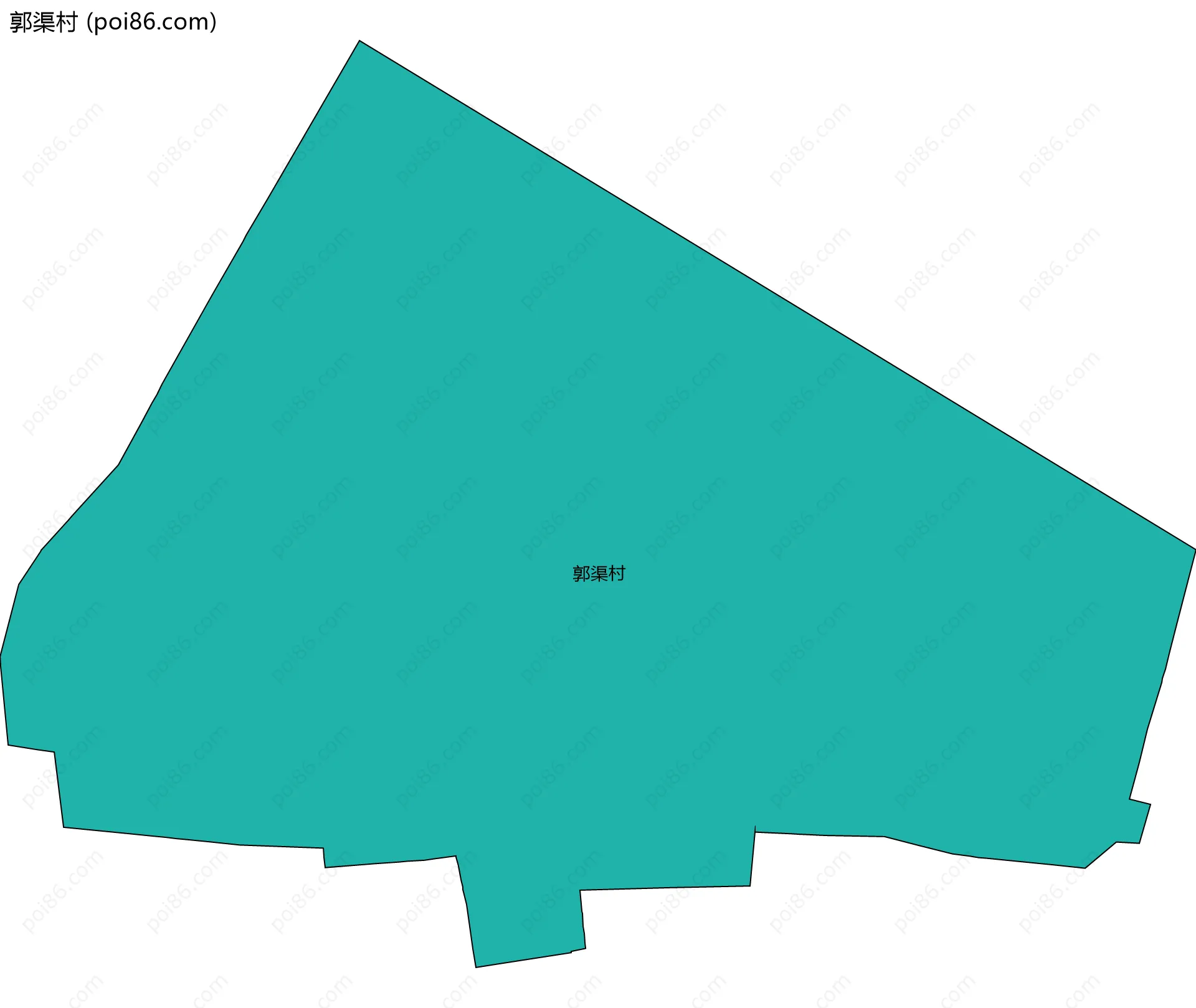 郭渠村边界地图